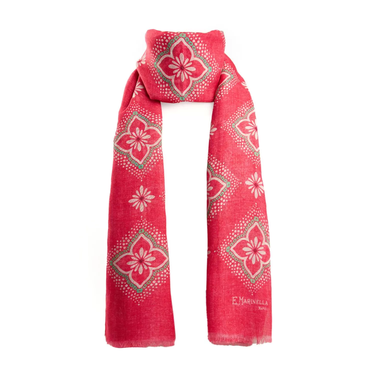 Pink Cotton And Linen Scarf>E.Marinella Best
