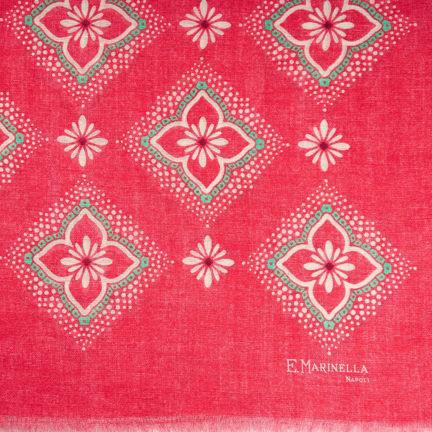 Pink Cotton And Linen Scarf>E.Marinella Best