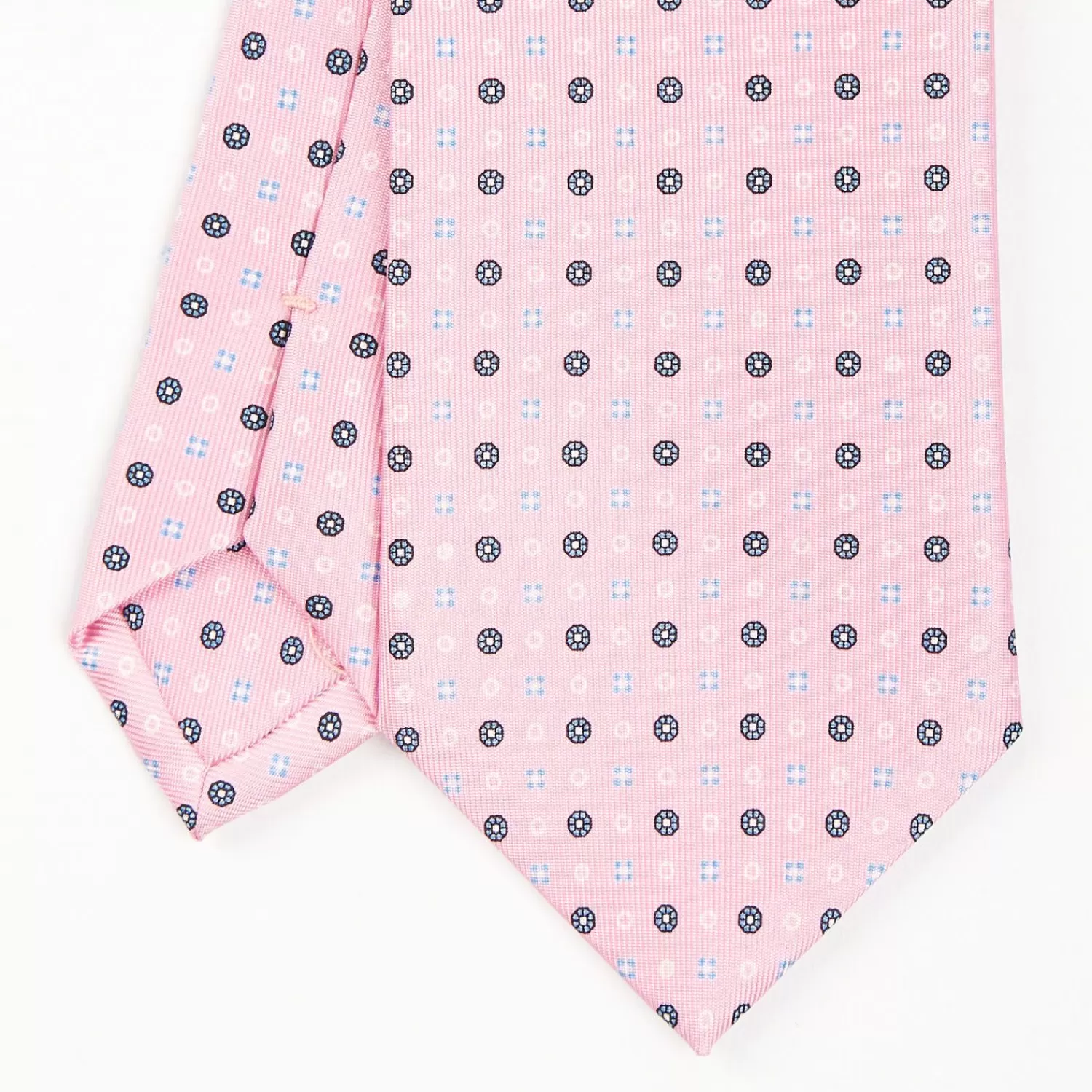 Pink Sartorial Classic Silk Tie - Small Flower Pattern>E.Marinella Shop