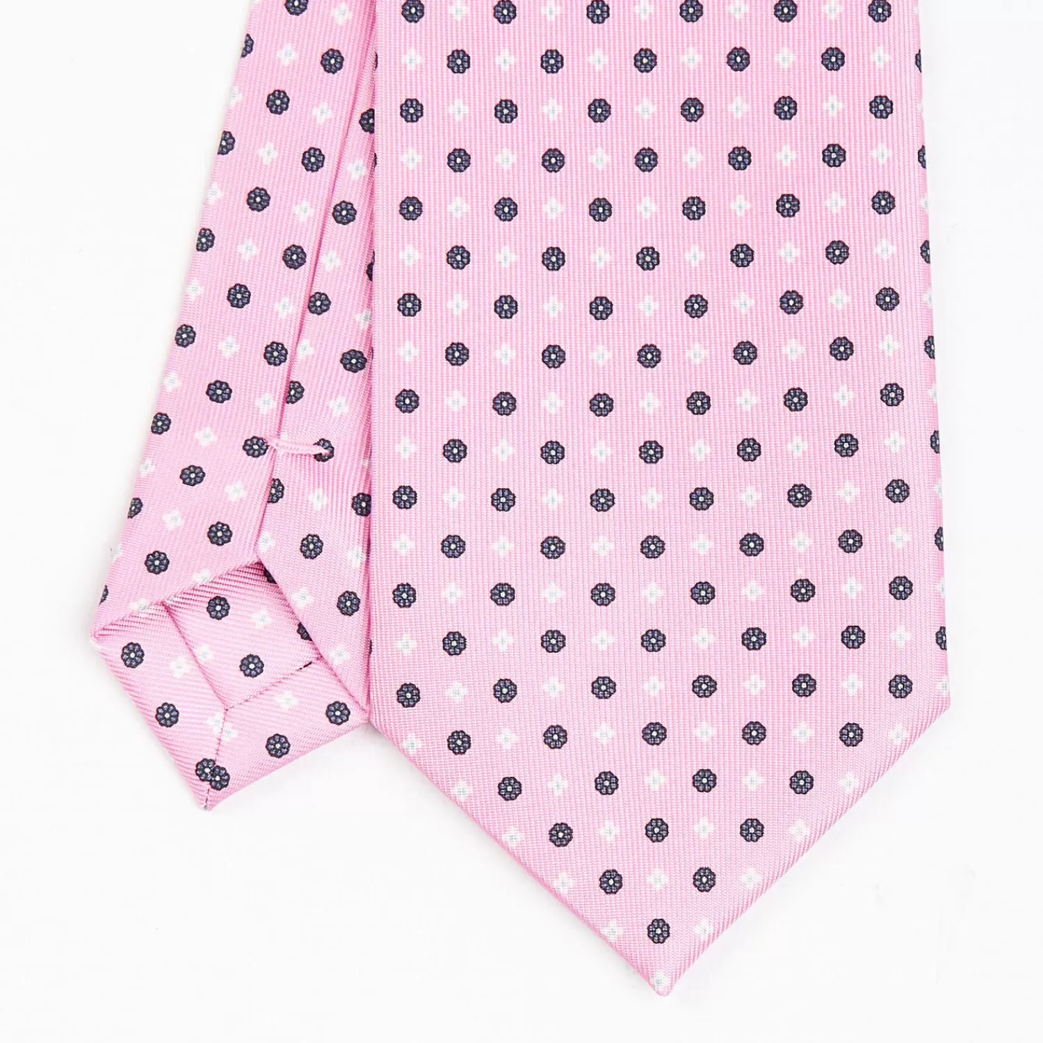 Pink Sartorial Classic Silk Tie - Small Flower Pattern>E.Marinella Cheap
