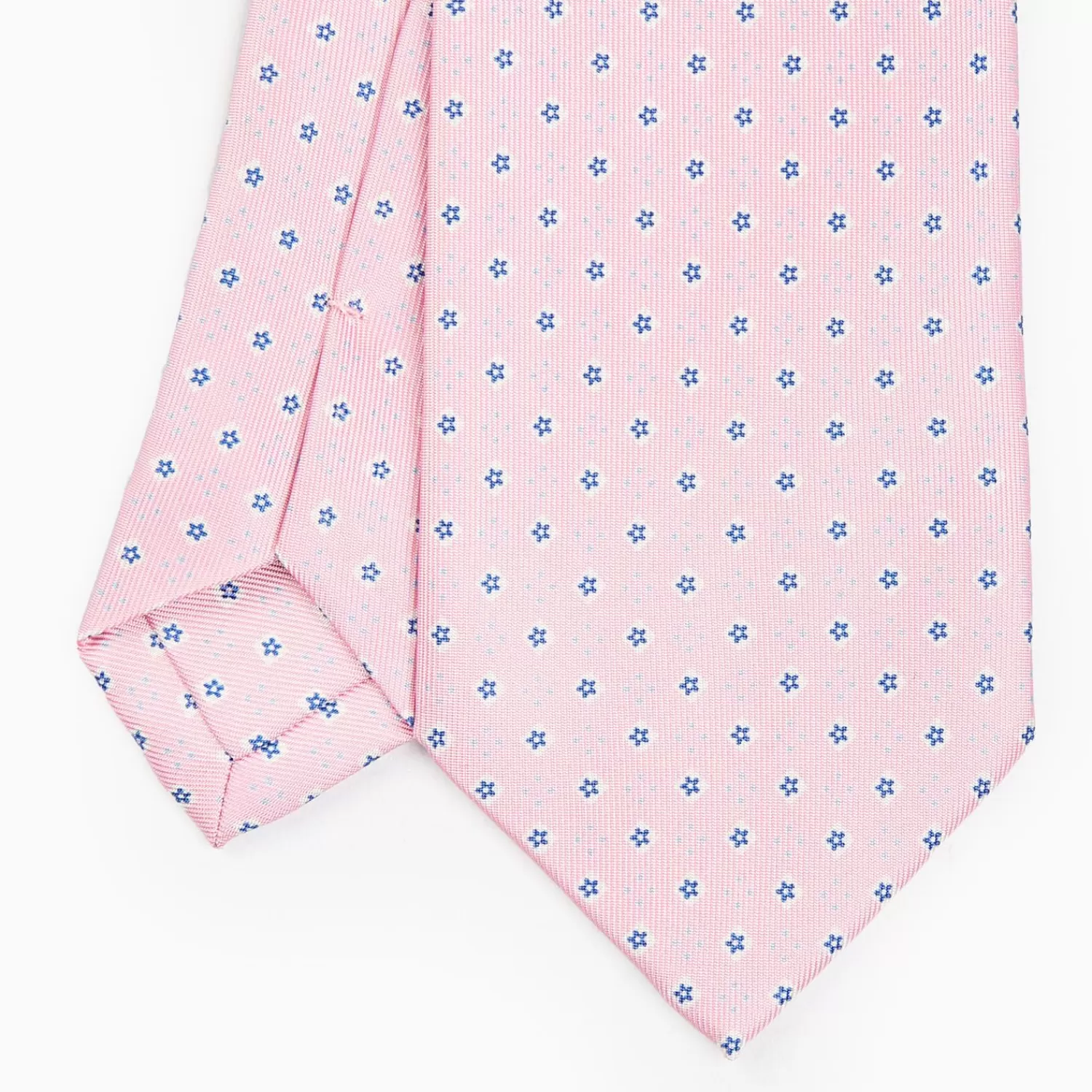 Pink Sartorial Classic Silk Tie - Small Flower Pattern>E.Marinella Discount