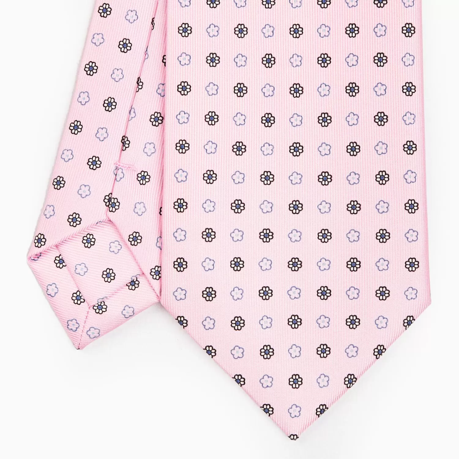 Pink Sartorial Classic Silk Tie - Small Flower Pattern>E.Marinella Sale