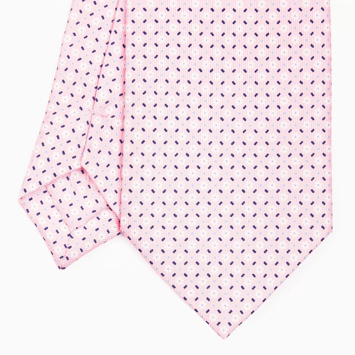 Pink Sartorial Classic Silk Tie - Small Flower Pattern>E.Marinella Best