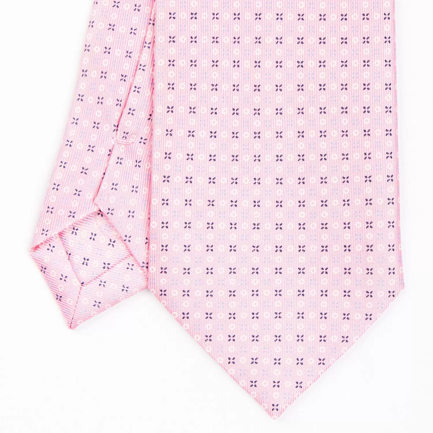 Pink Sartorial Classic Silk Tie - Small Flower Pattern>E.Marinella Best