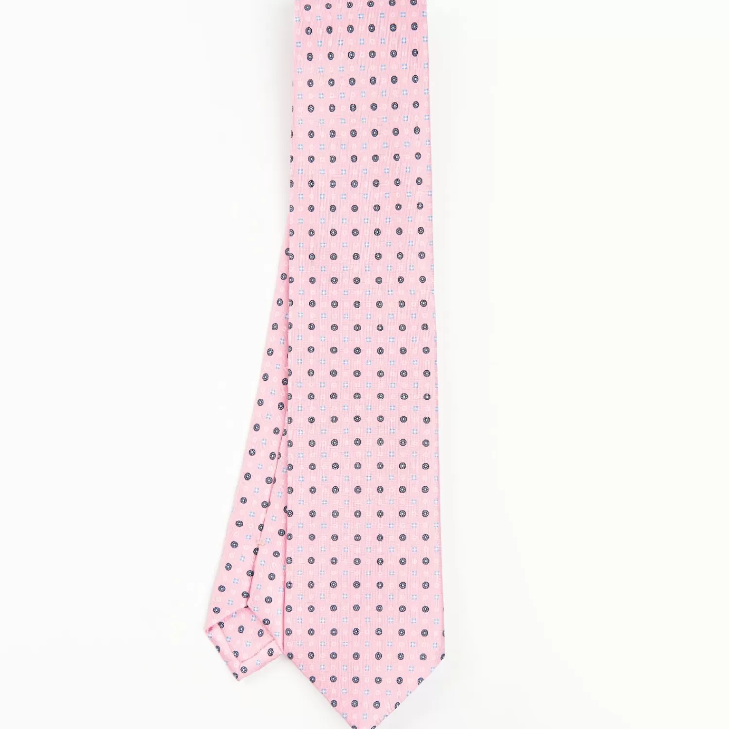 Pink Sartorial Classic Silk Tie - Small Flower Pattern>E.Marinella Shop