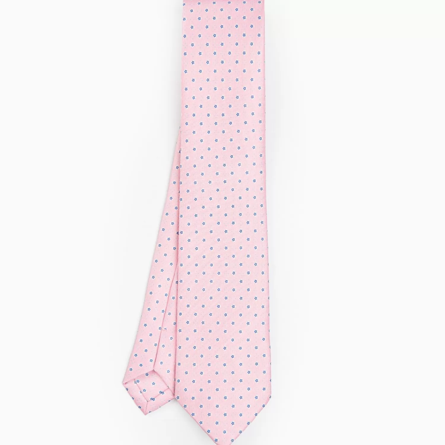 Pink Sartorial Classic Silk Tie - Small Flower Pattern>E.Marinella Discount