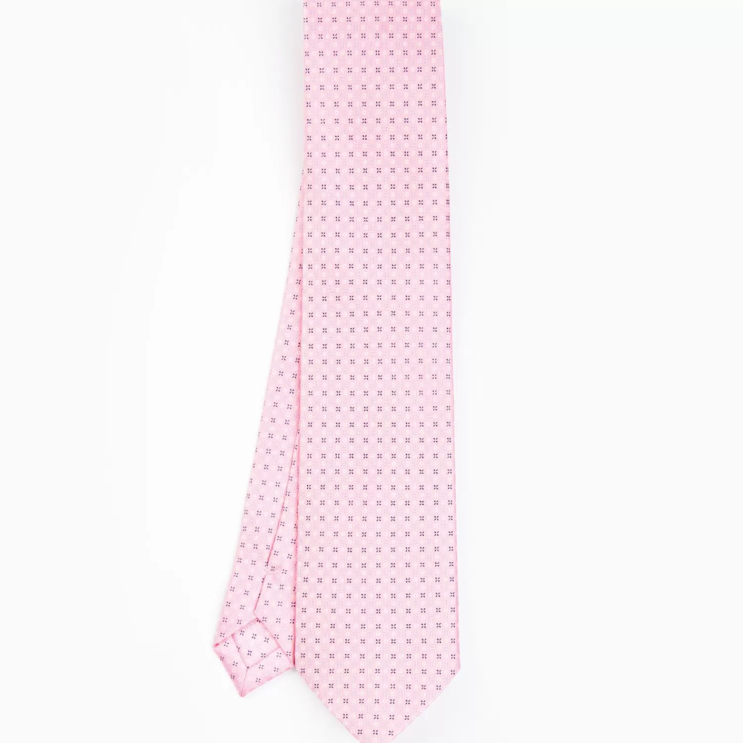 Pink Sartorial Classic Silk Tie - Small Flower Pattern>E.Marinella Best
