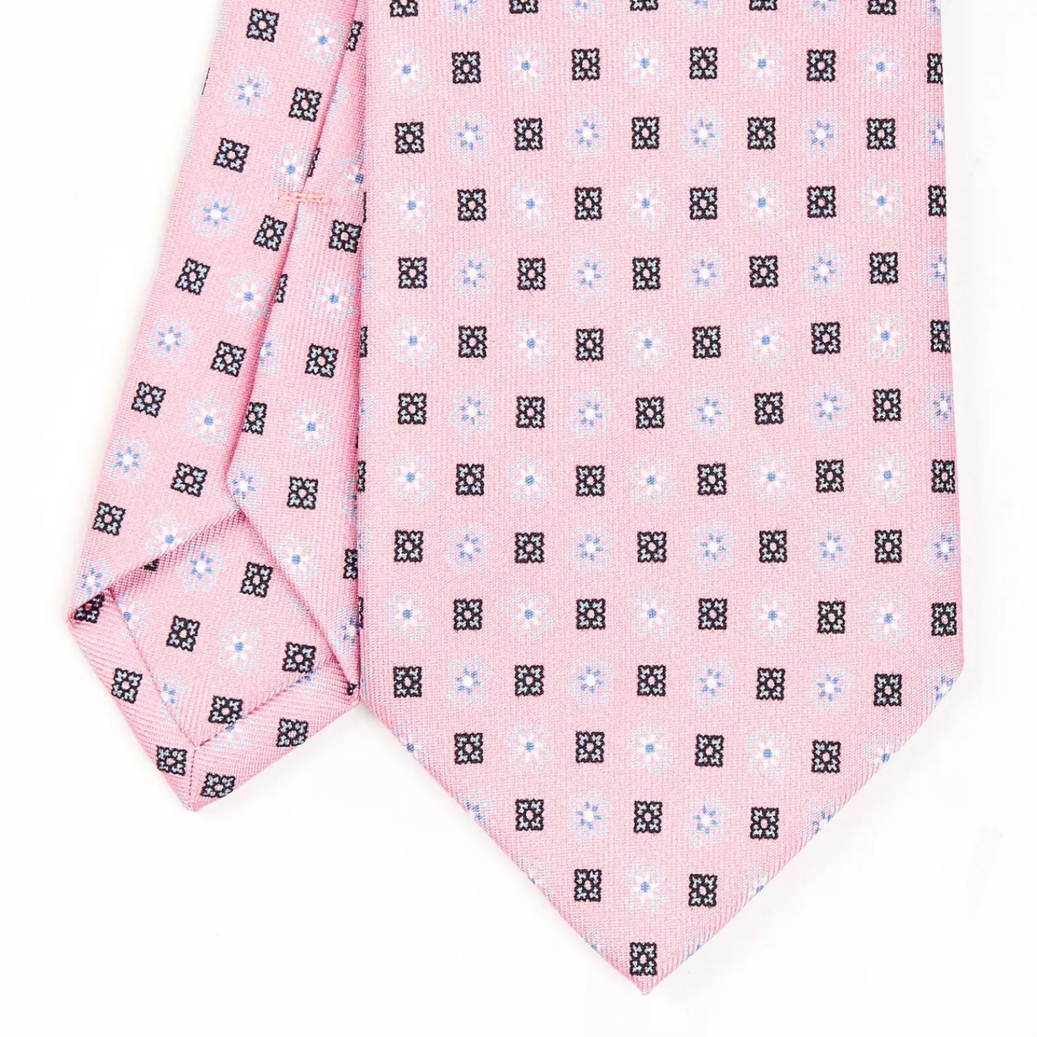 Pink Sartorial Classic Tie - Small Flower Pattern>E.Marinella Best
