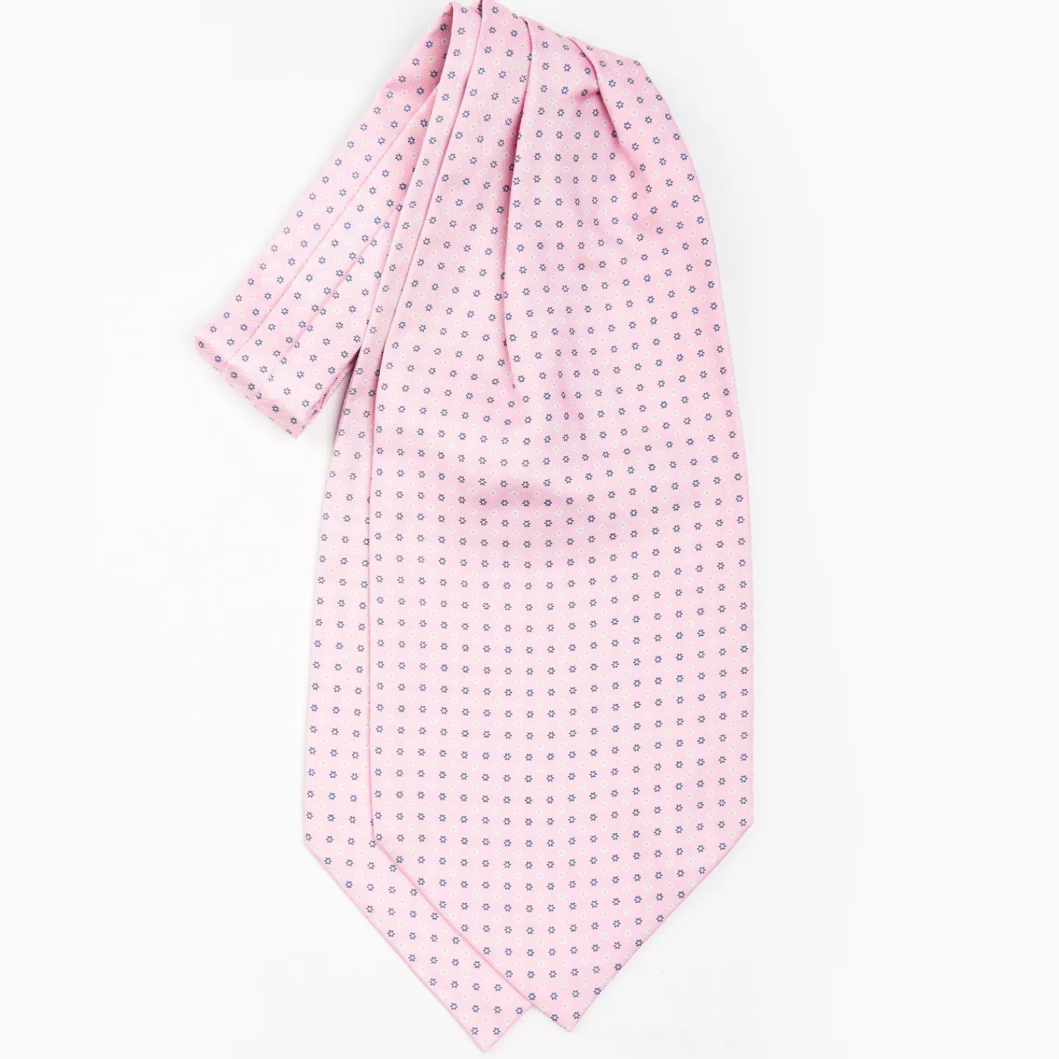 Pink Silk Ascot Tie - Small Flower Designs>E.Marinella Flash Sale