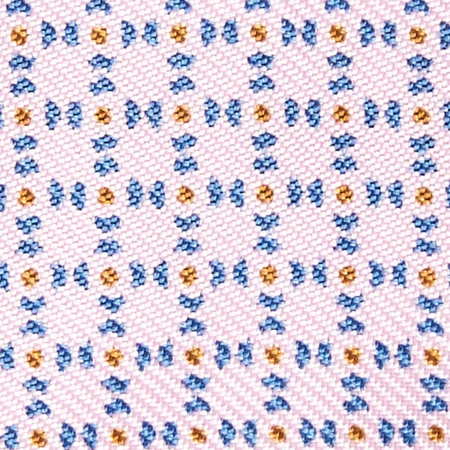 Pink Silk Bowtie To Self-Tie - Small Geometric Pattern>E.Marinella Discount