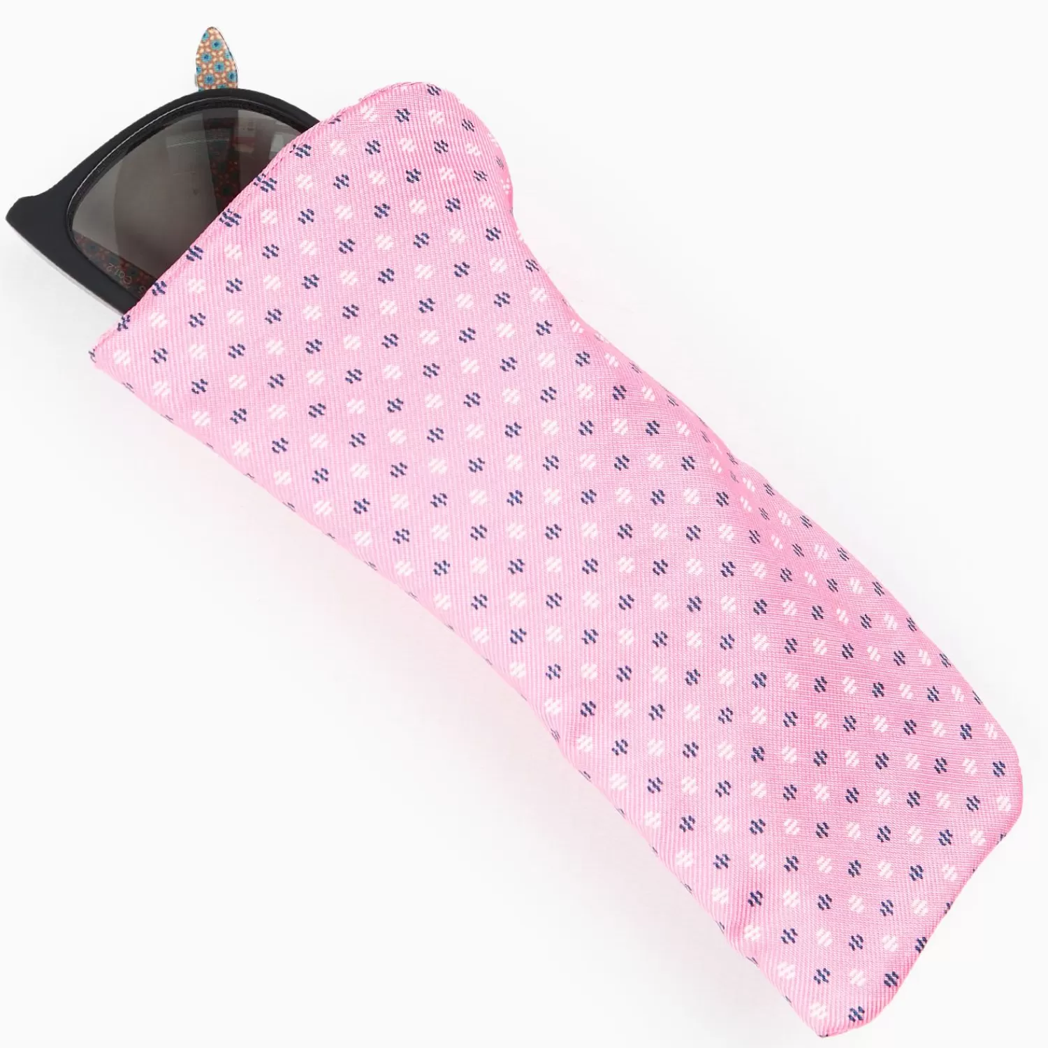 Pink Silk Glasses Case>E.Marinella Shop