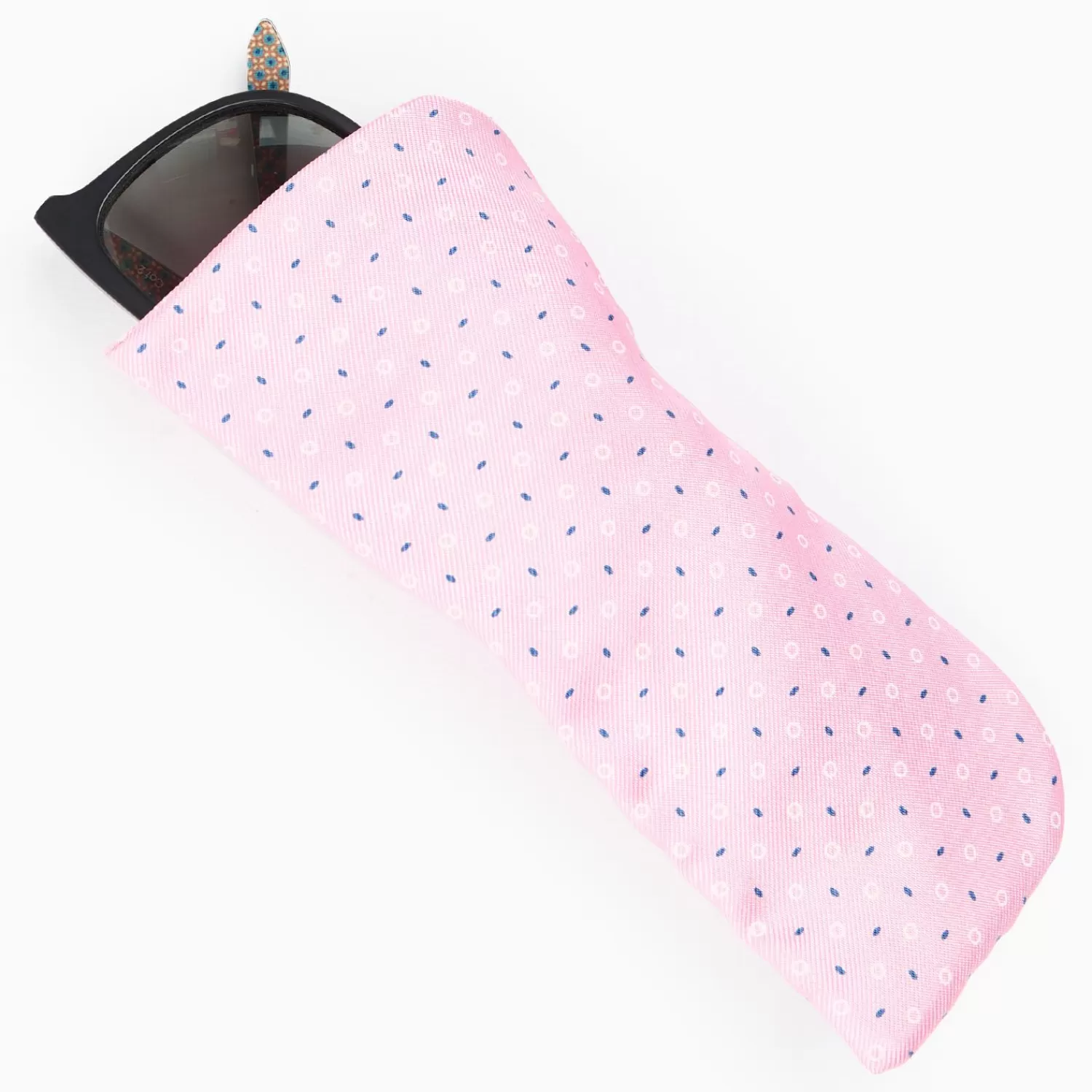 Pink Silk Glasses Case>E.Marinella Fashion