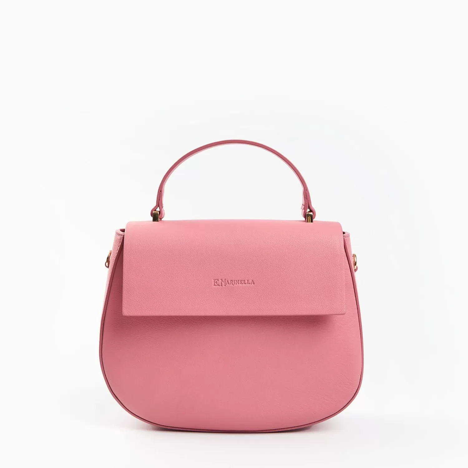 Pink Smooth Leather Cleo Bag>E.Marinella Clearance