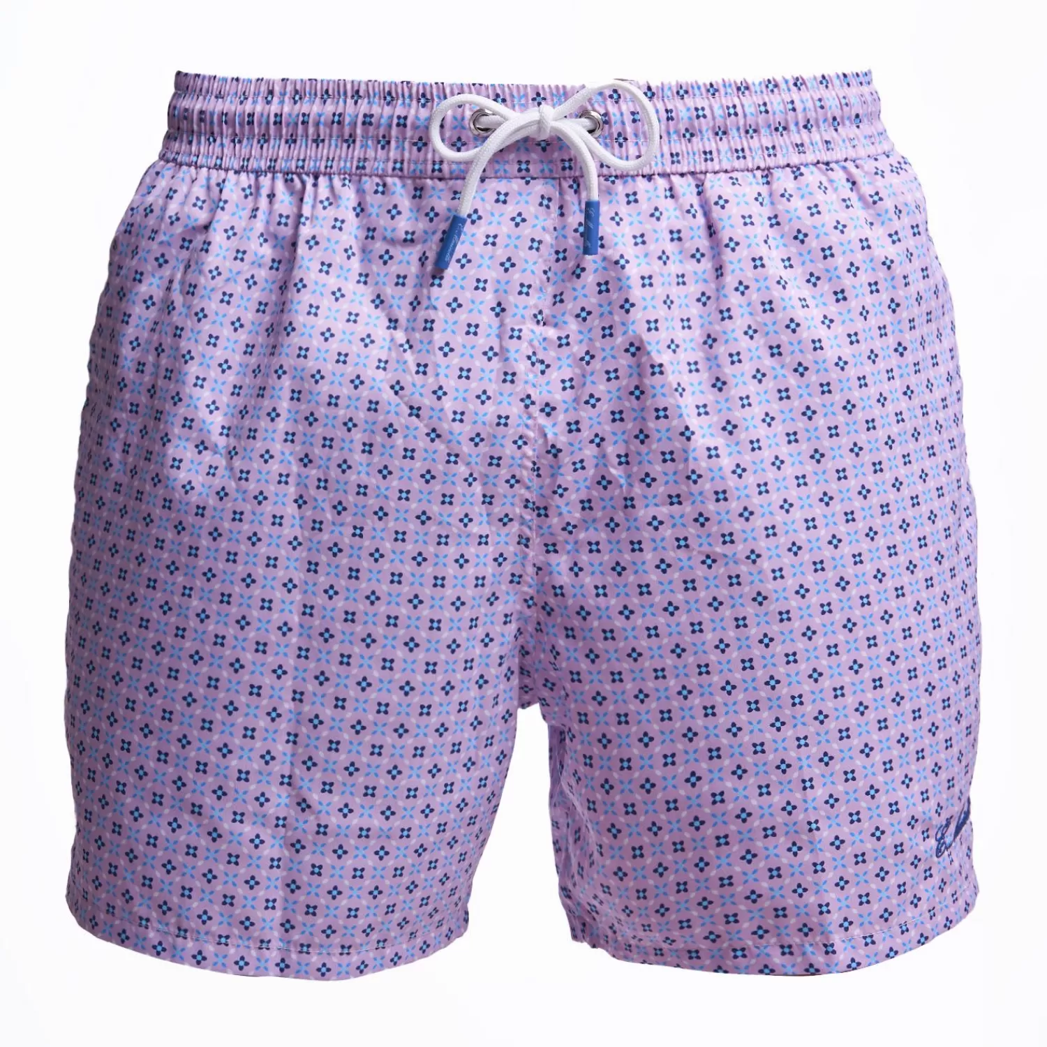 Pink Swim Short - Small Flower Pattern>E.Marinella Shop