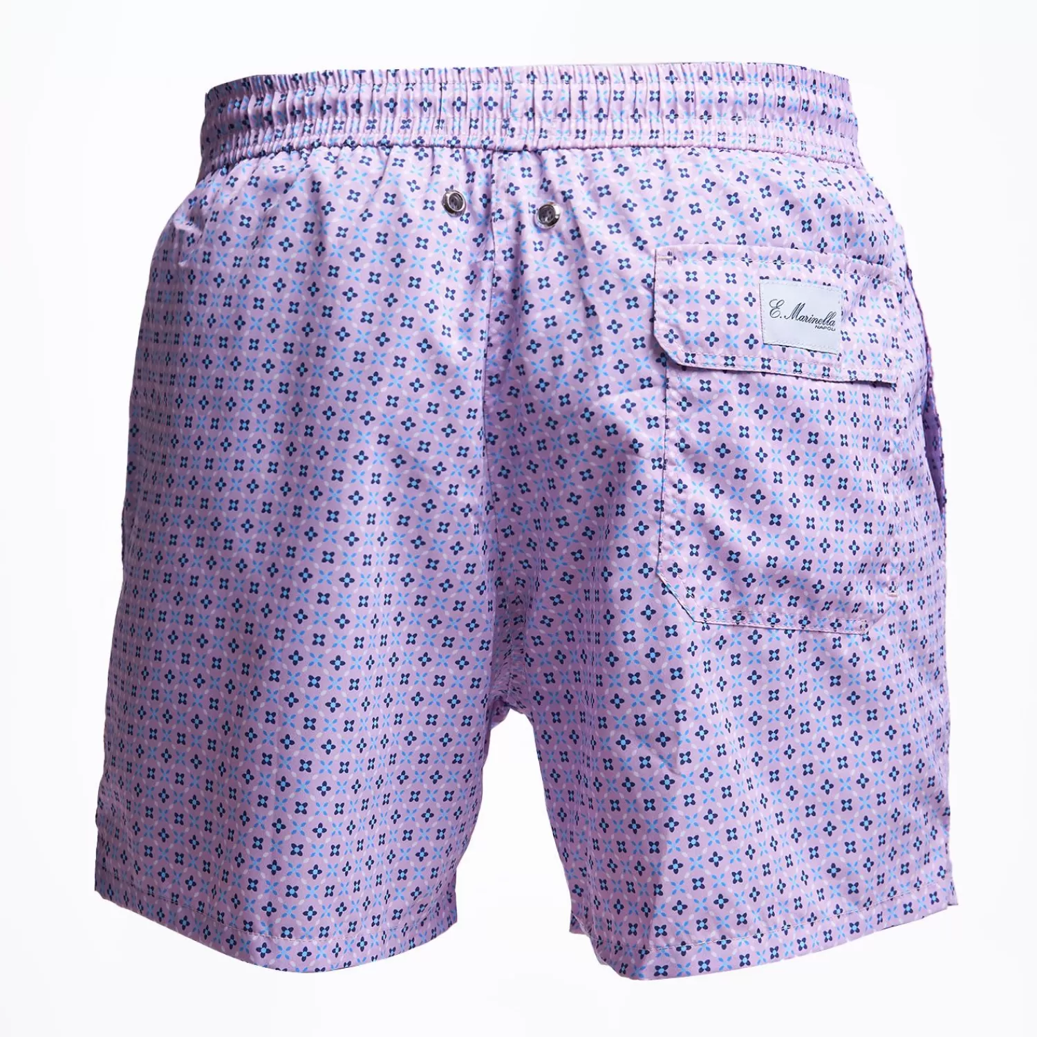 Pink Swim Short - Small Flower Pattern>E.Marinella Shop