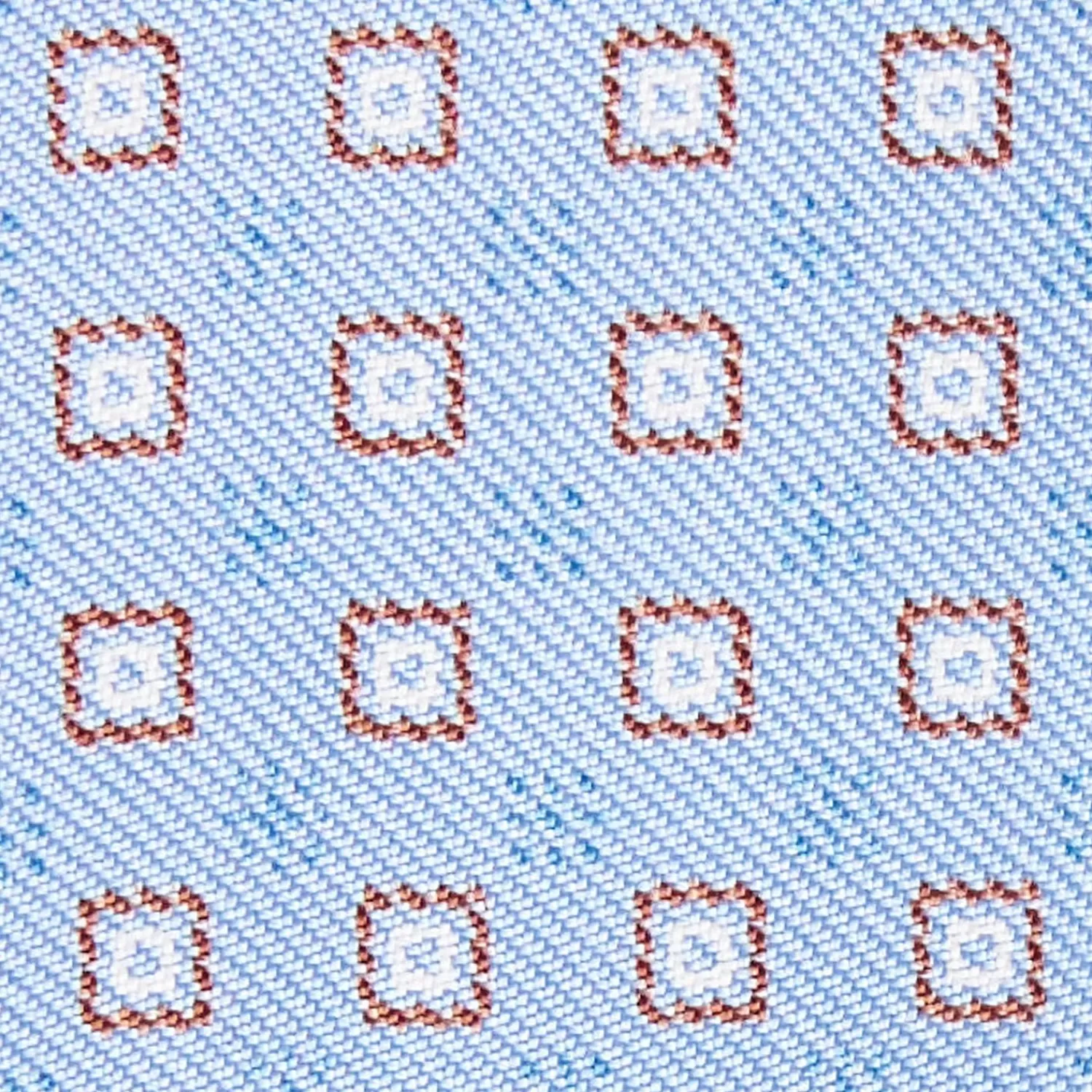 Poeder Blue Silk Bowtie To Self-Tie - Small Geometric Pattern>E.Marinella Best Sale