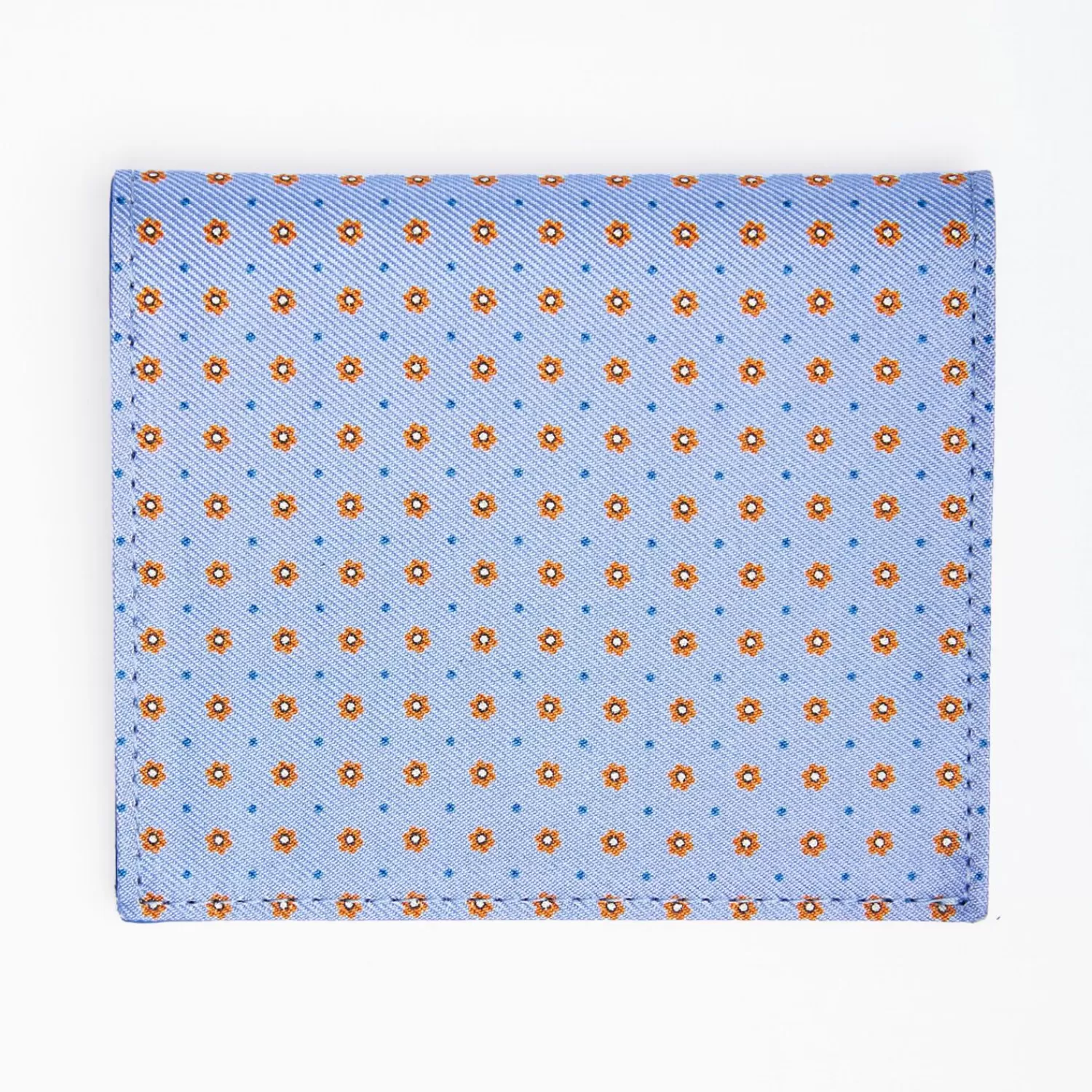 Powder Blue Small Wallet In Silk And Leather>E.Marinella Shop