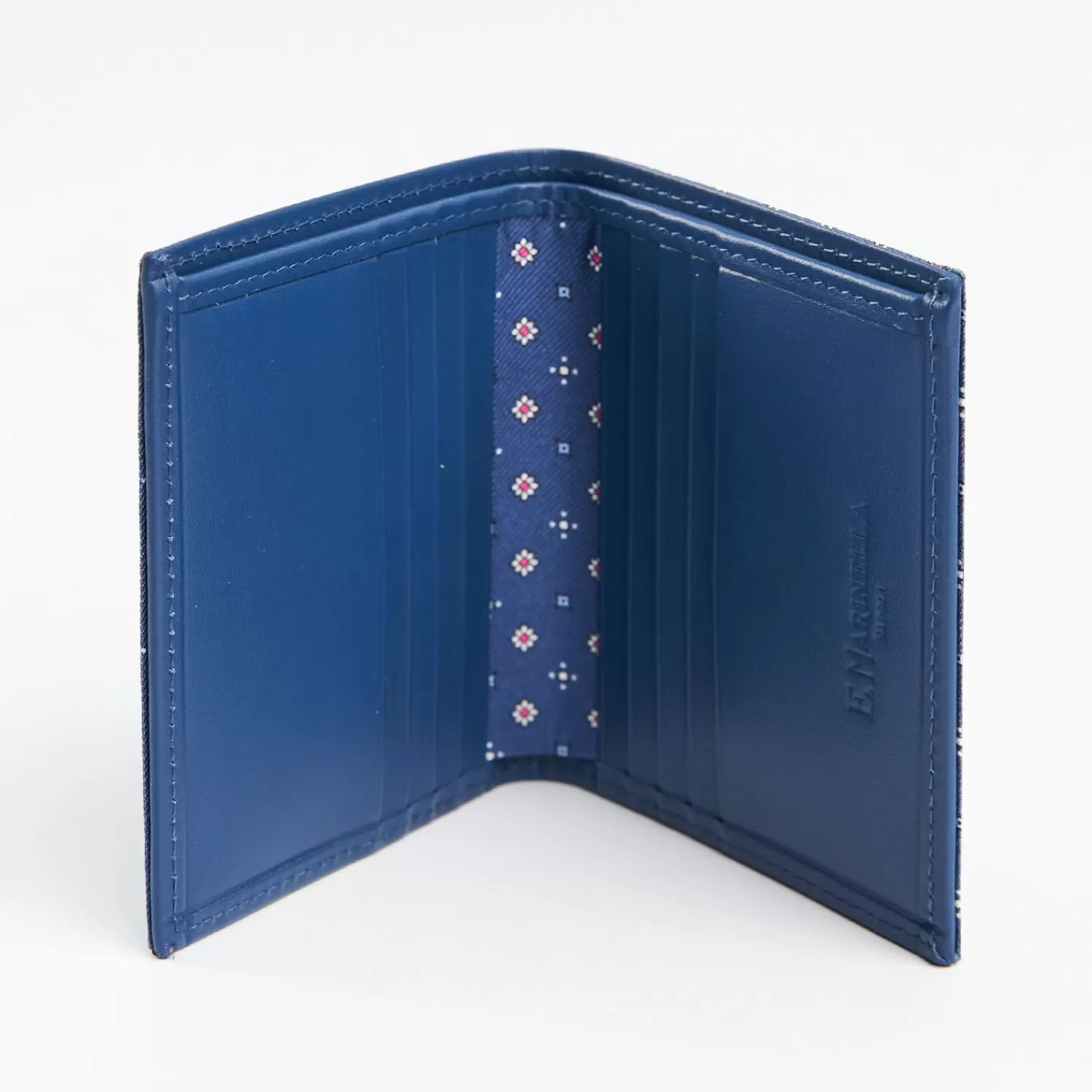 Powder Blue Small Wallet In Silk And Leather>E.Marinella Flash Sale