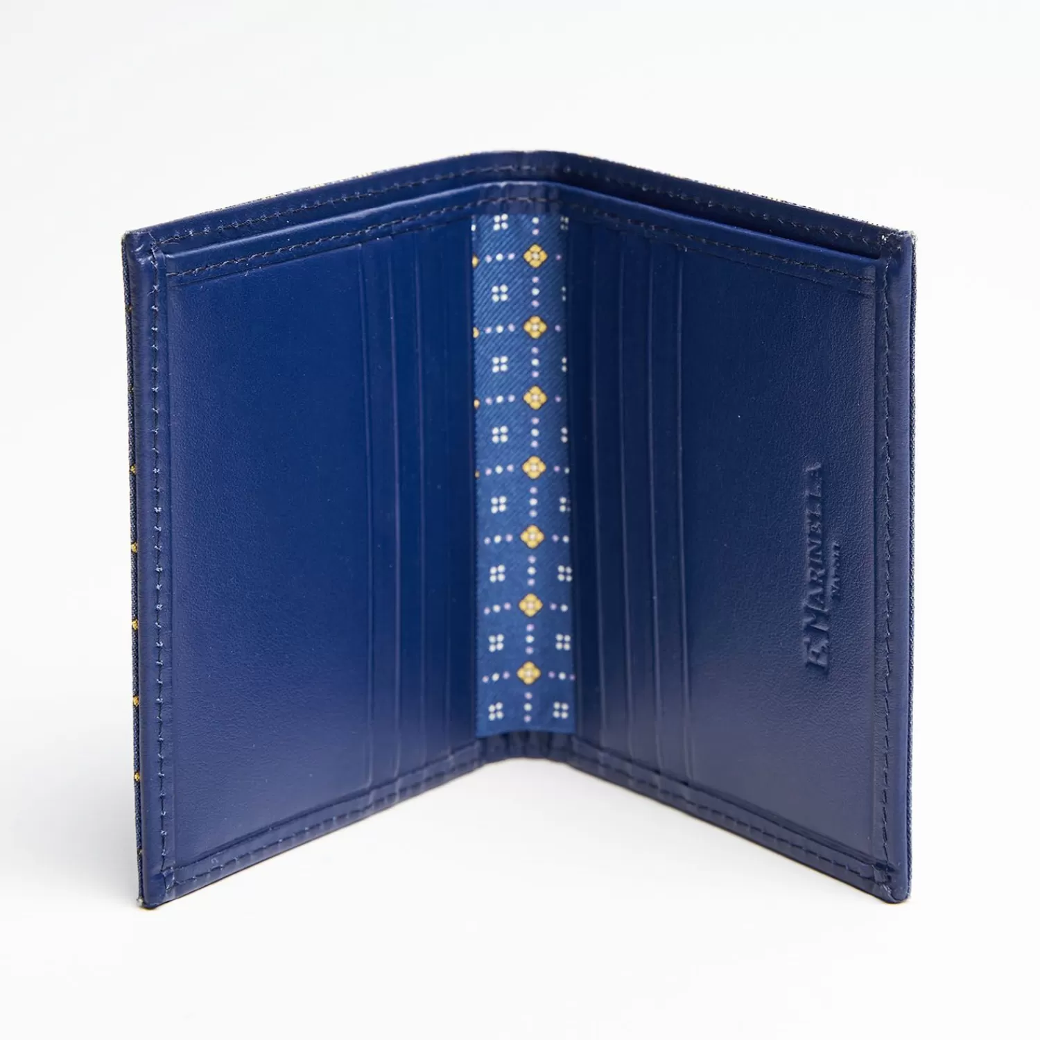 Powder Blue Small Wallet In Silk And Leather>E.Marinella Discount