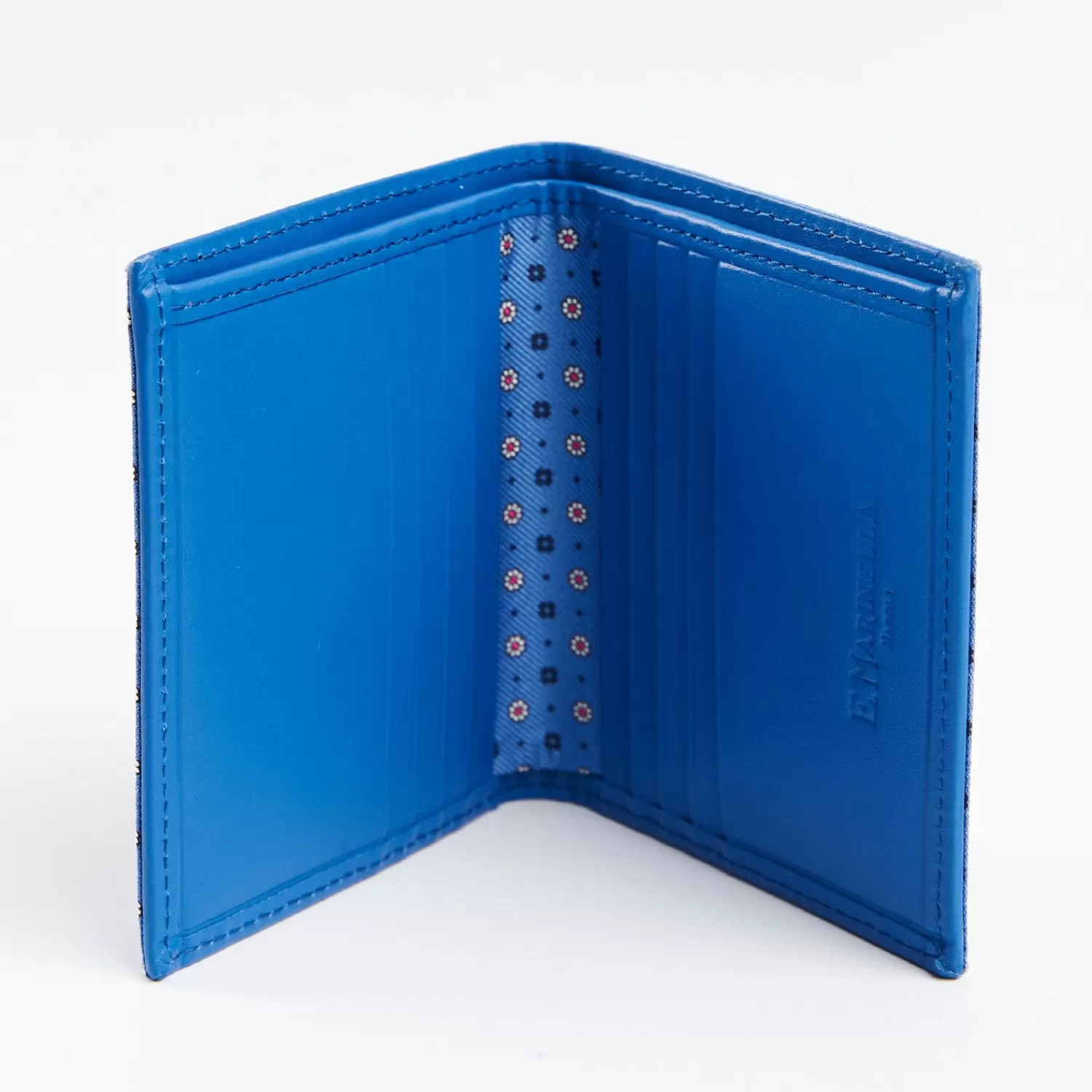 Powder Blue Small Wallet In Silk And Leather>E.Marinella Clearance