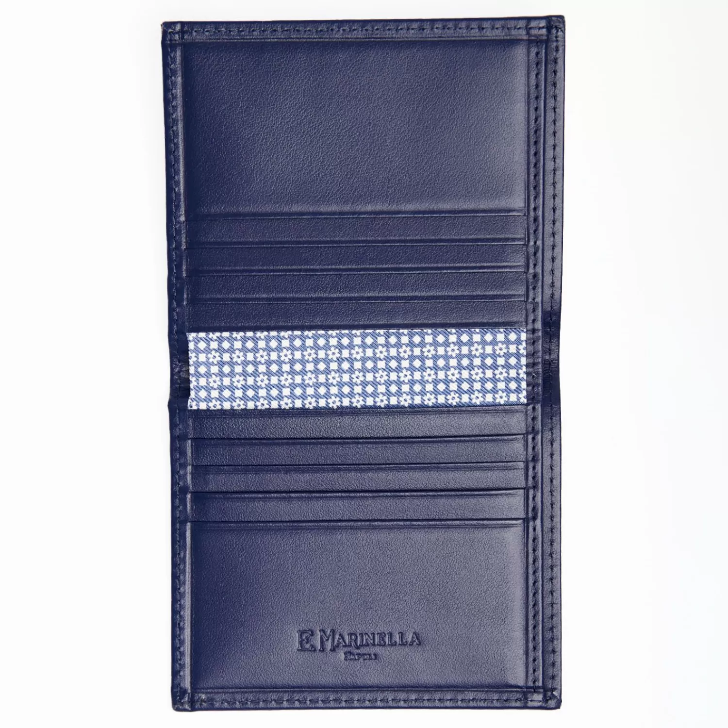 Powder Blue Small Wallet In Silk And Leather>E.Marinella Sale