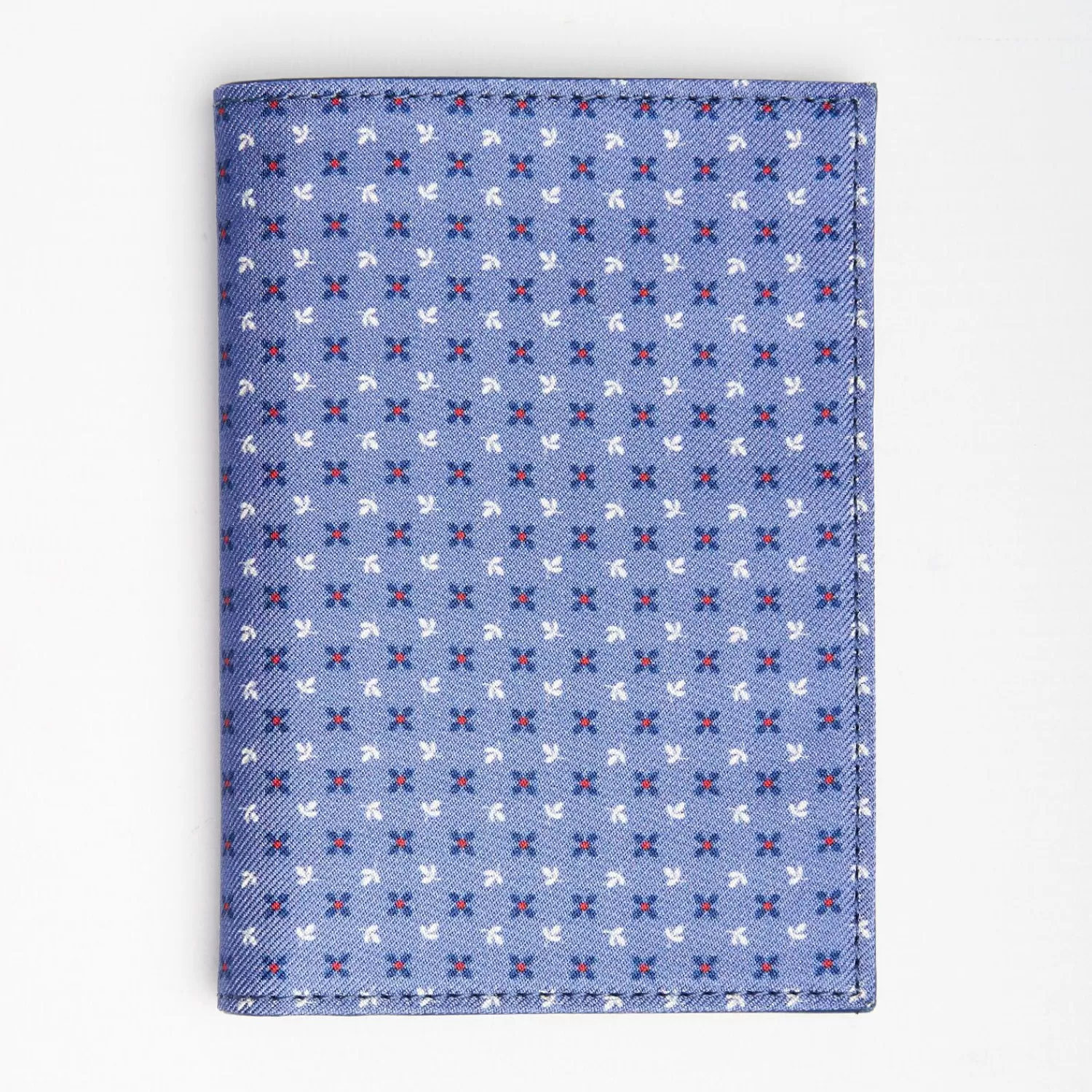 Powder Blue Vertical Wallet In Silk And Leather>E.Marinella Flash Sale