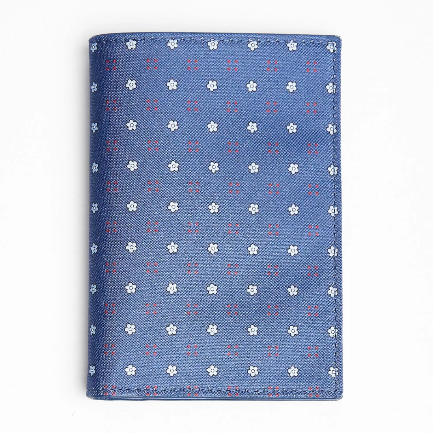 Powder Blue Vertical Wallet In Silk And Leather>E.Marinella Flash Sale