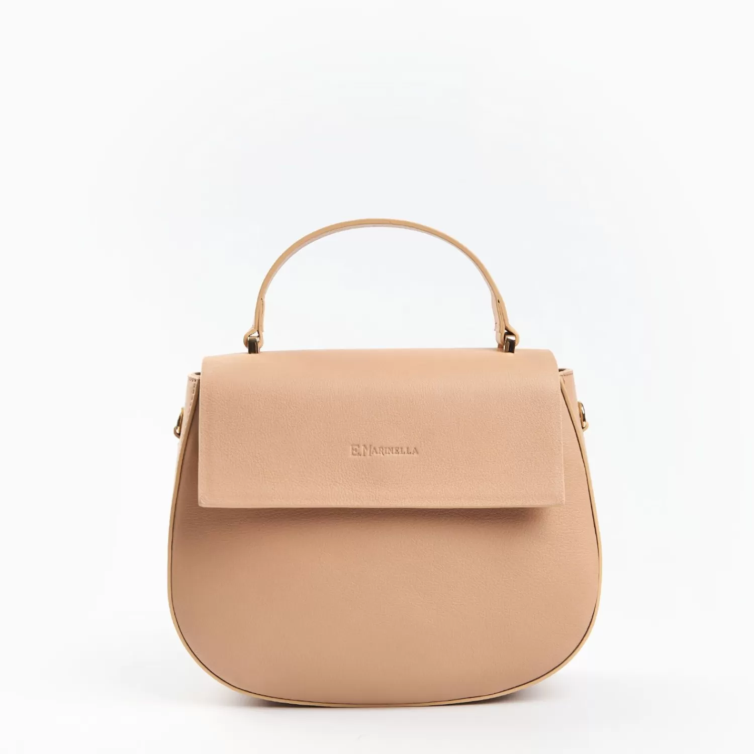 Powder Pink Smooth Leather Cleo Bag>E.Marinella Fashion