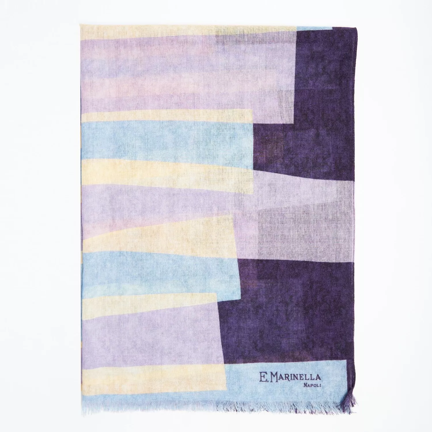 Purple And Lilac Wool Stole>E.Marinella Cheap