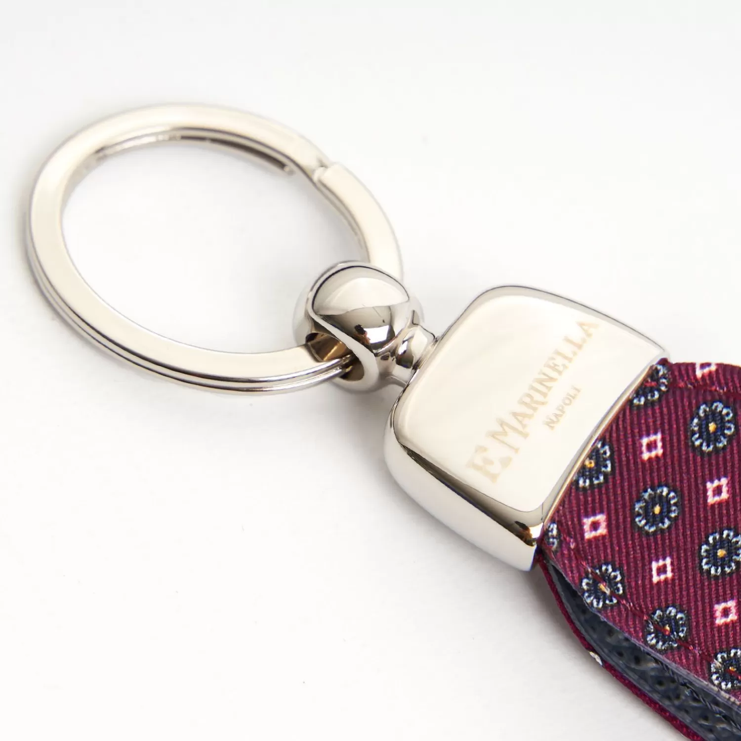 Purple Keyfob In Silk And Leather>E.Marinella Hot