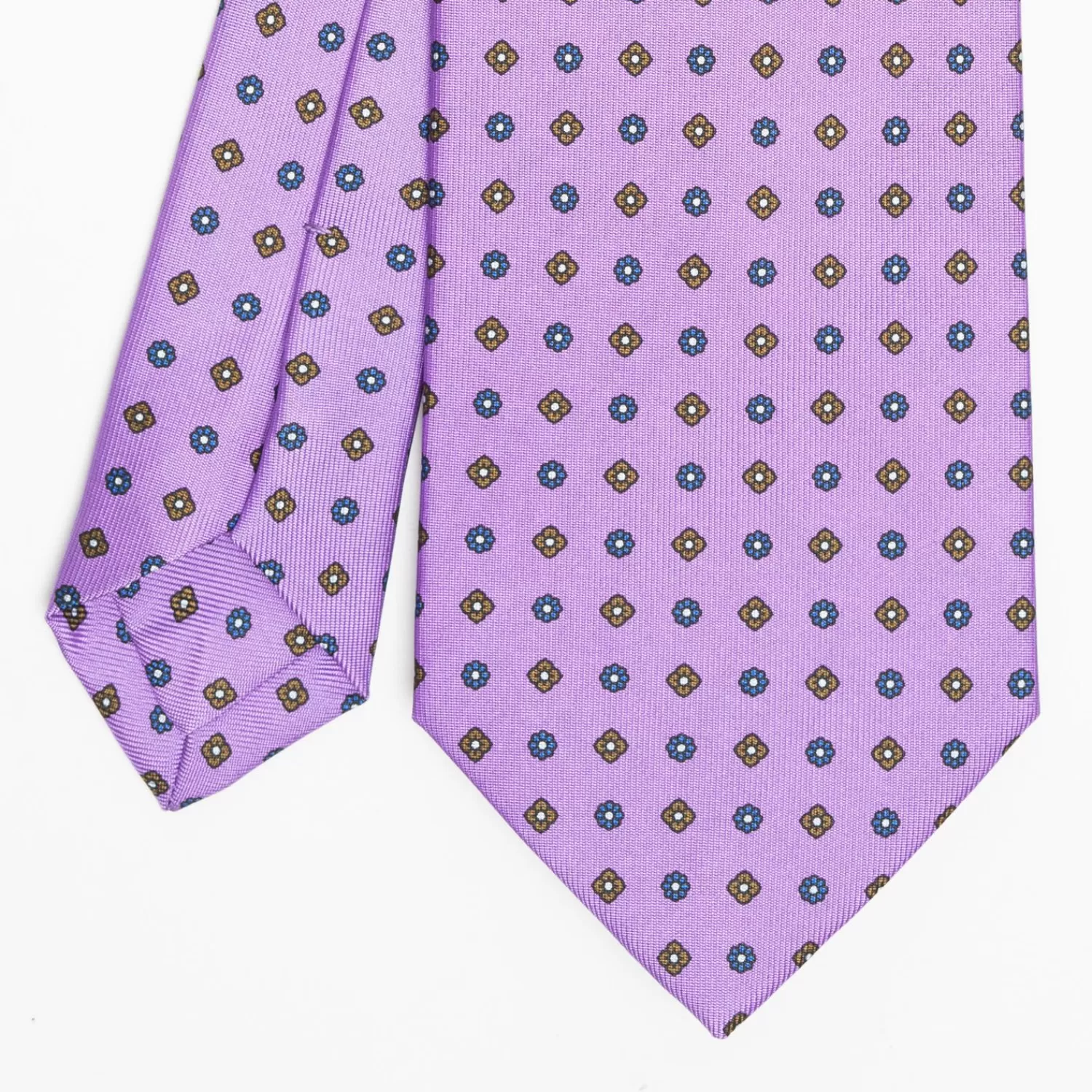 Purple Sartorial Classic Silk Tie Small Flower Pattern>E.Marinella Cheap