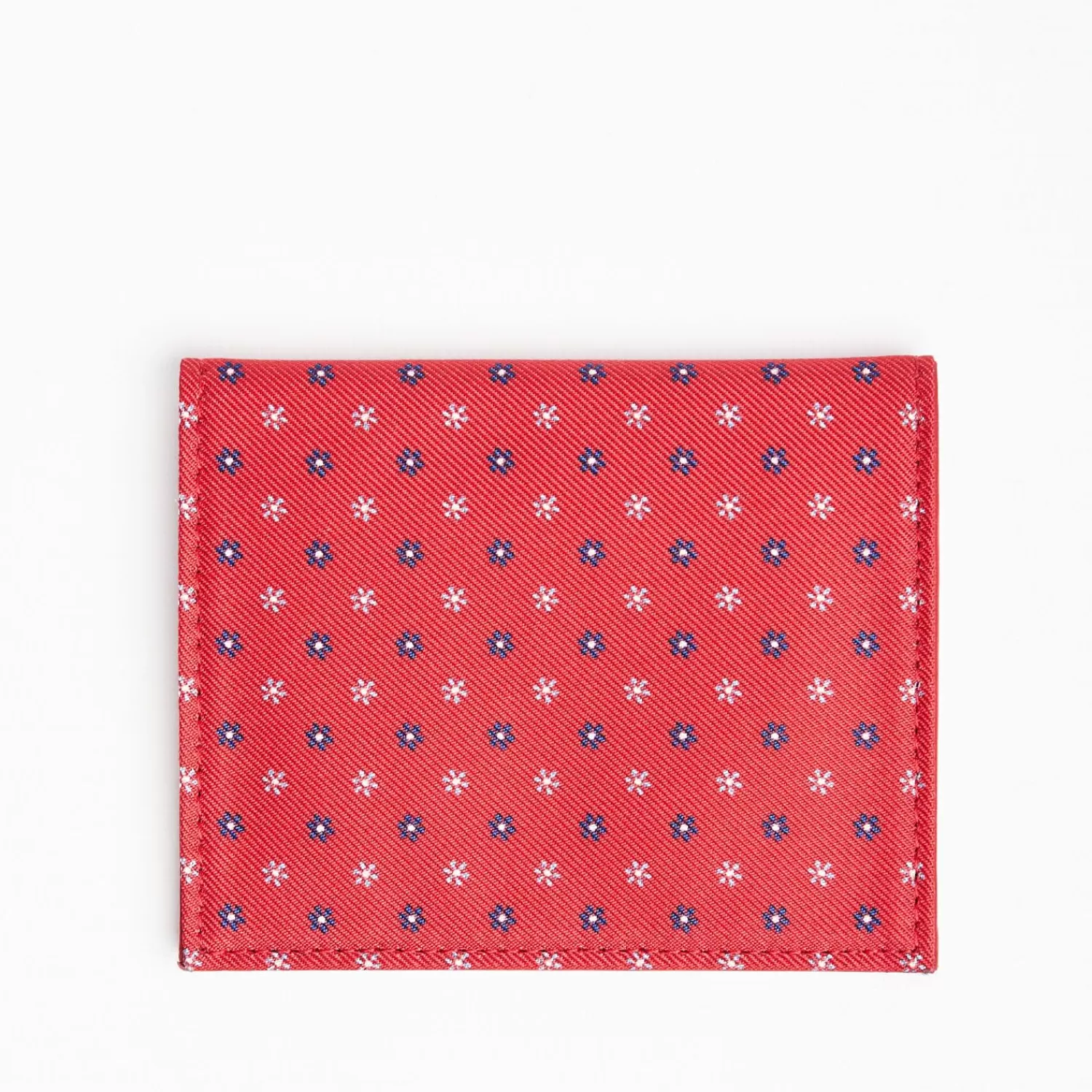 Red Leather Folding Card Holder - 10 Compartments>E.Marinella Cheap