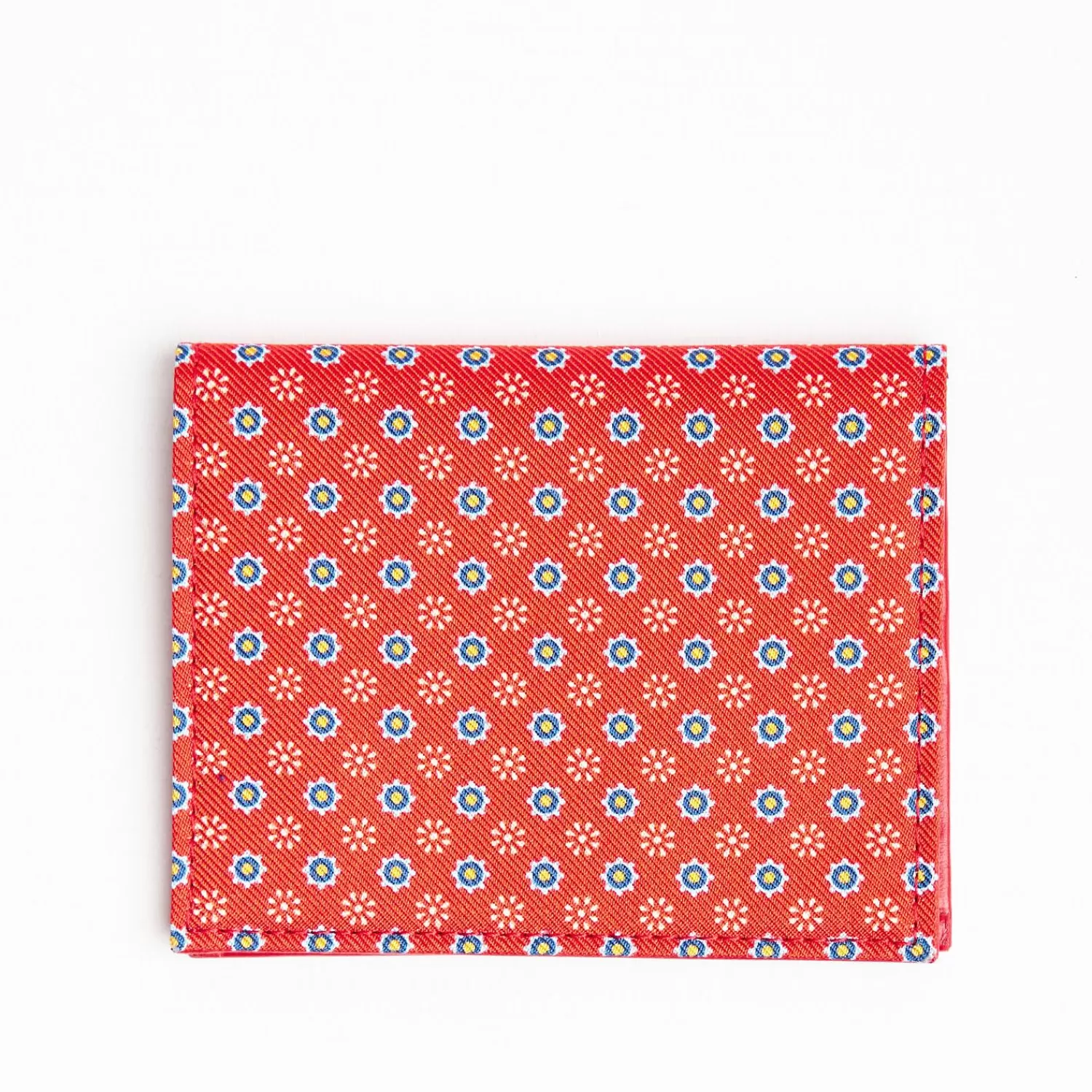Red Leather Folding Card Holder - 10 Compartments>E.Marinella Discount