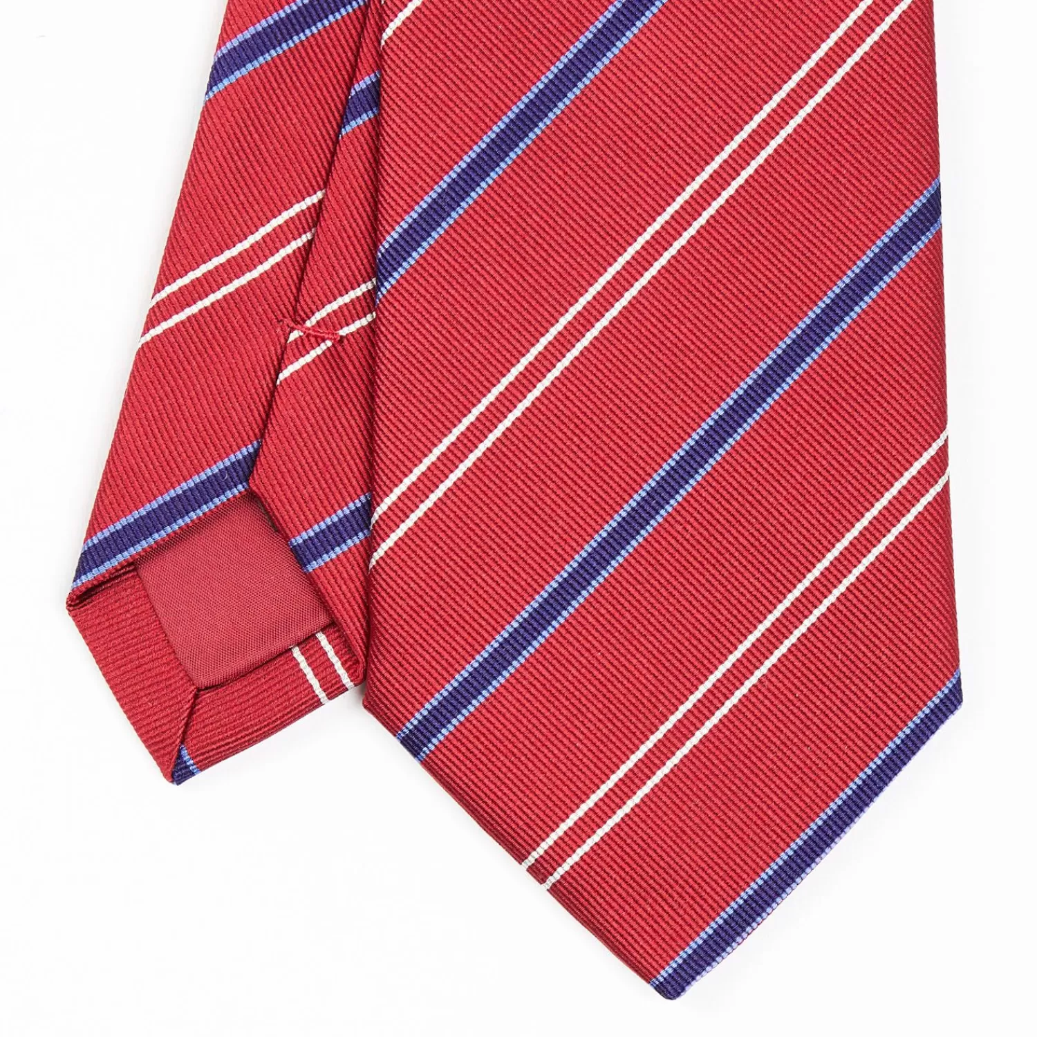 Red Sartorial Striped Silk Tie>E.Marinella Hot
