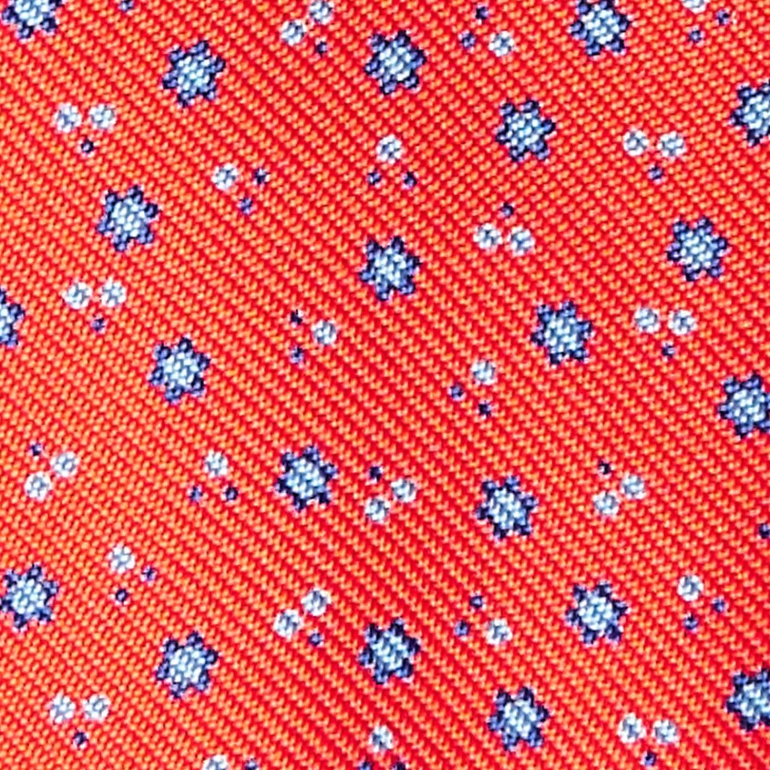 Red Silk Bowtie To Self-Tie - Small Flower Pattern>E.Marinella Online