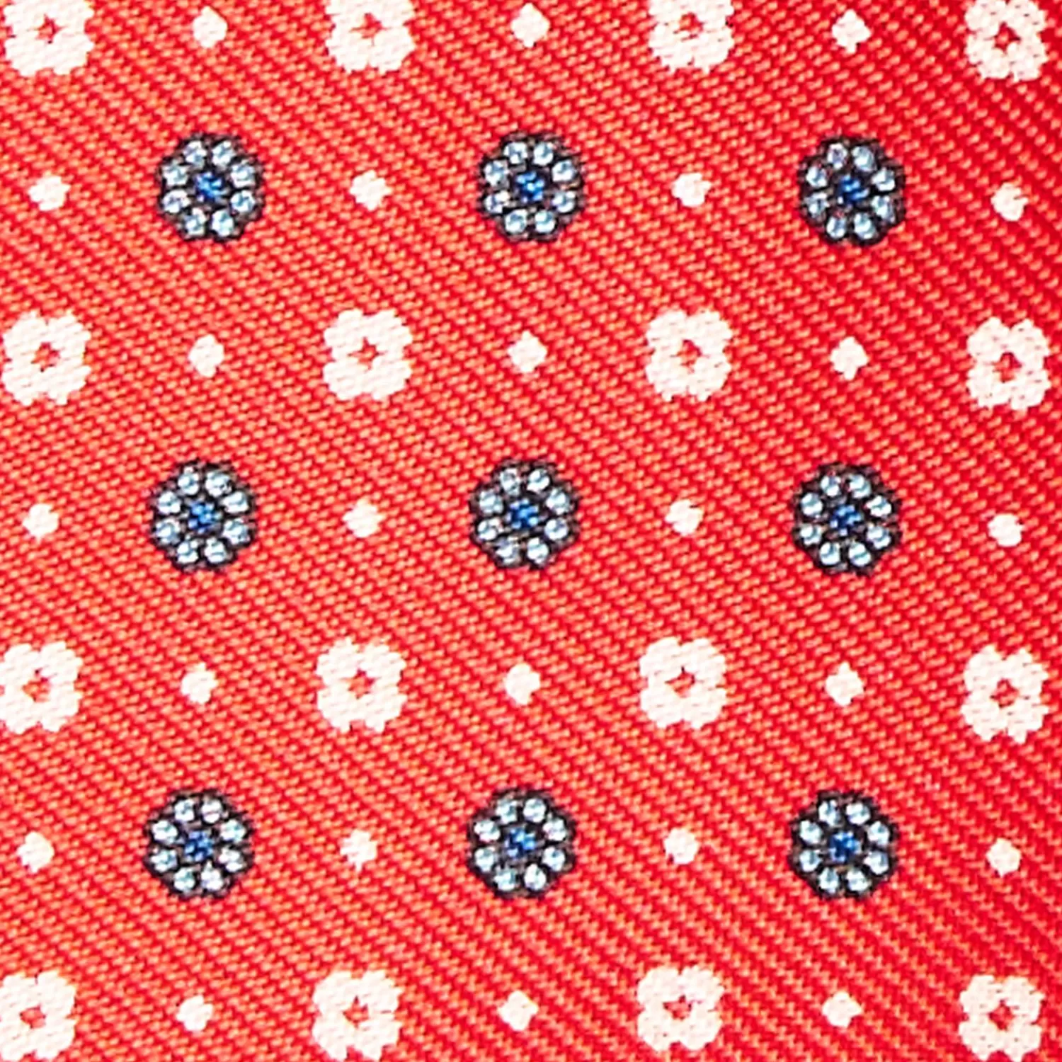 Red Silk Bowtie To Self-Tie - Small Flower Pattern>E.Marinella Outlet