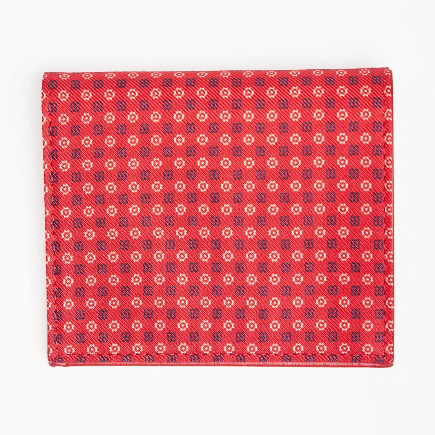 Red Small Wallet In Silk And Leather>E.Marinella Clearance