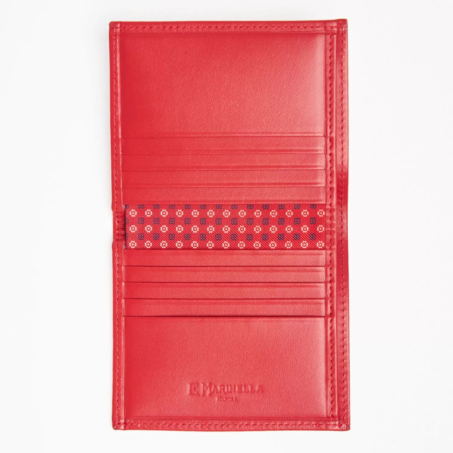 Red Small Wallet In Silk And Leather>E.Marinella Clearance