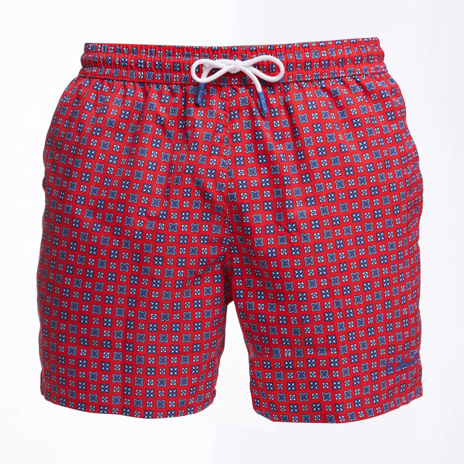 Red Swim Short - Large Flower Pattern>E.Marinella Outlet