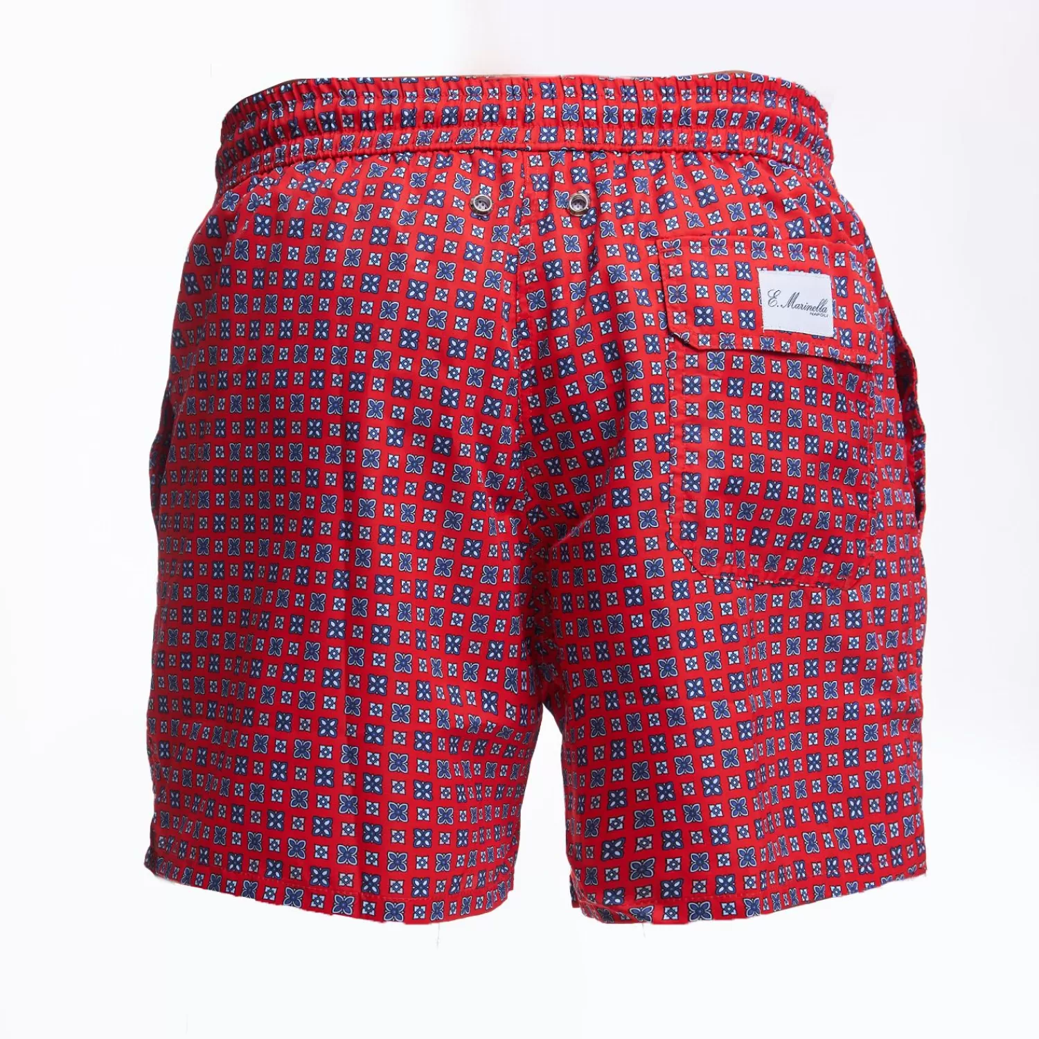Red Swim Short - Large Flower Pattern>E.Marinella Outlet