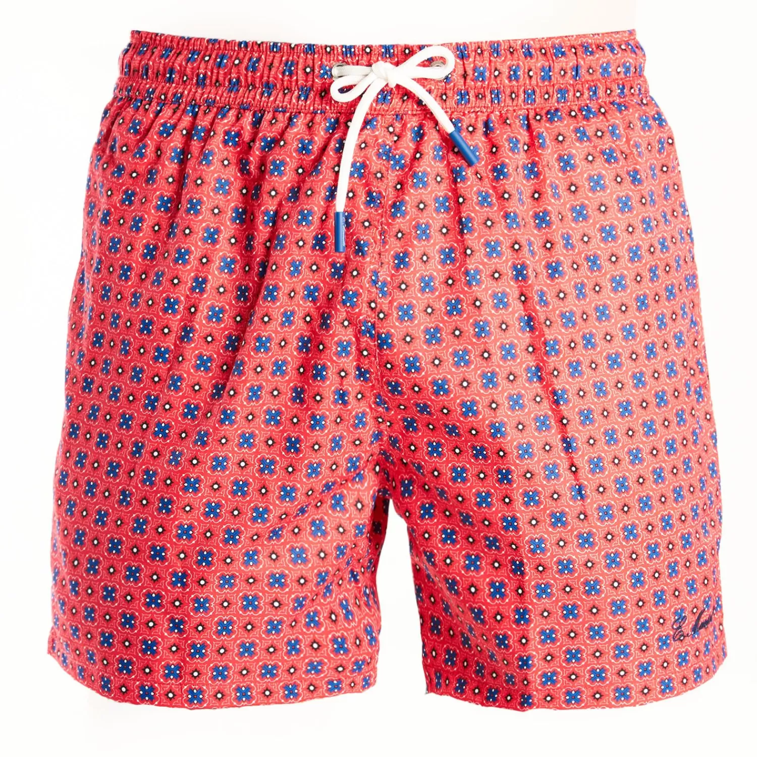 Red Swim Shorts - Large Patterns>E.Marinella Fashion