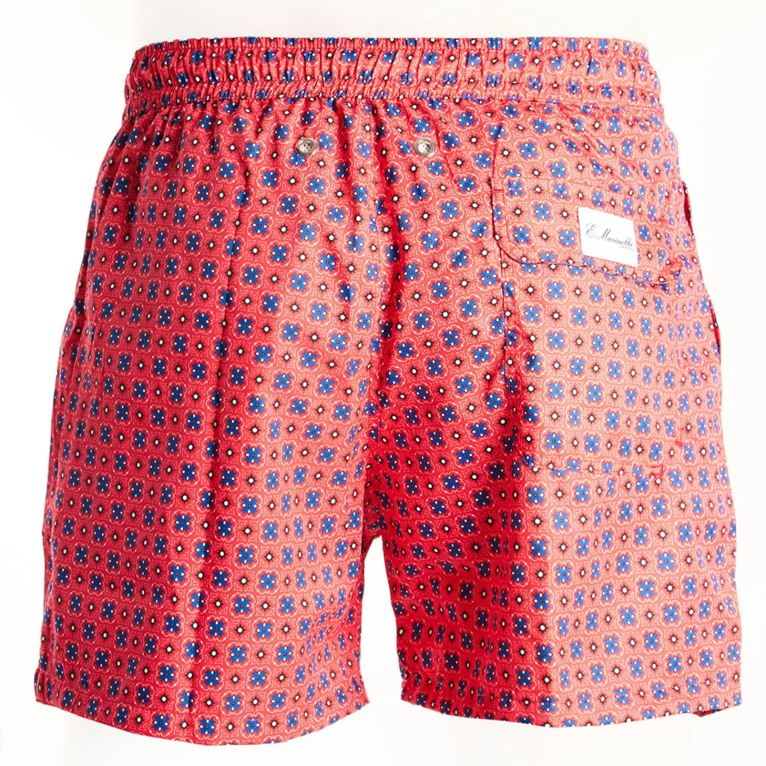 Red Swim Shorts - Large Patterns>E.Marinella Fashion