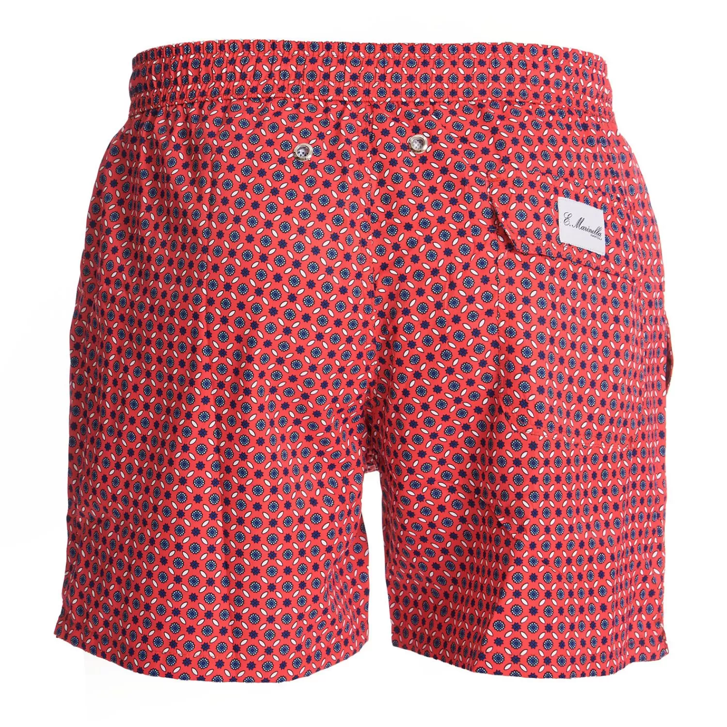 Red Swim Shorts- Large Patterns>E.Marinella Fashion
