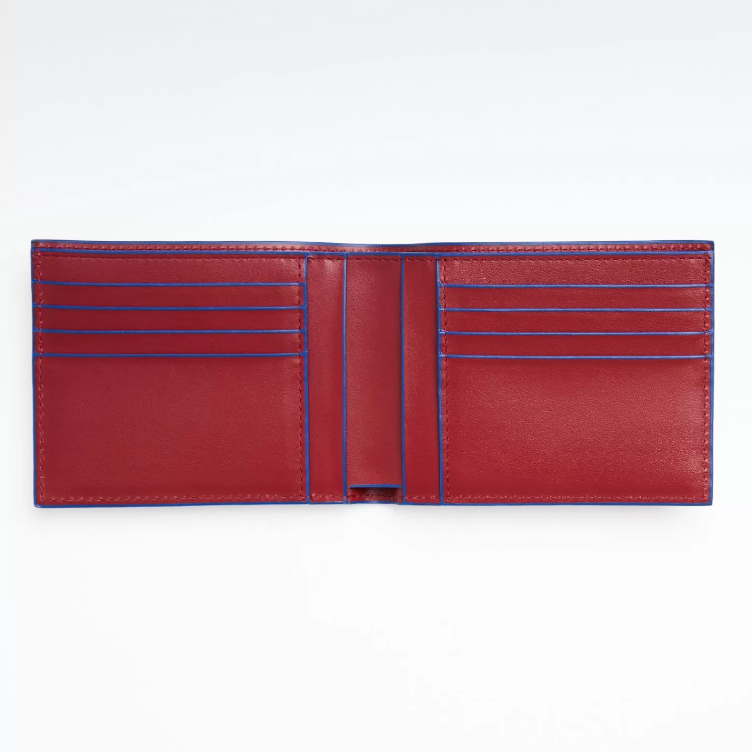 Ruby Red Leather Horizontal Wallet>E.Marinella Discount
