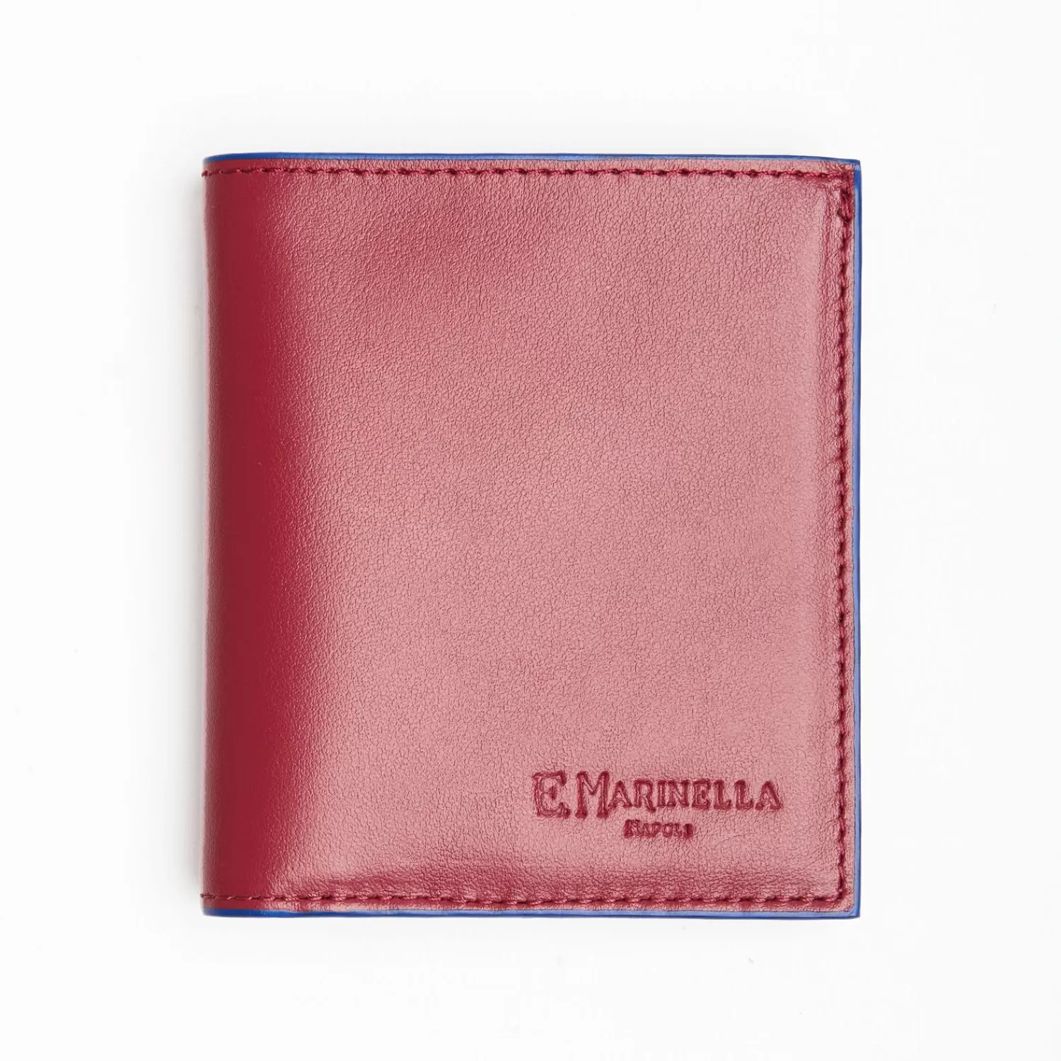 Ruby Red Leather Small Wallet>E.Marinella Outlet