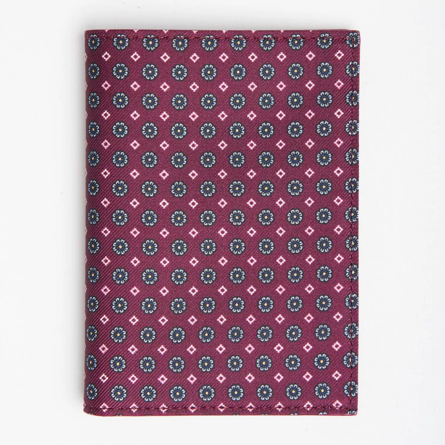 Violet Vertical Wallet In Silk And Leather>E.Marinella Fashion