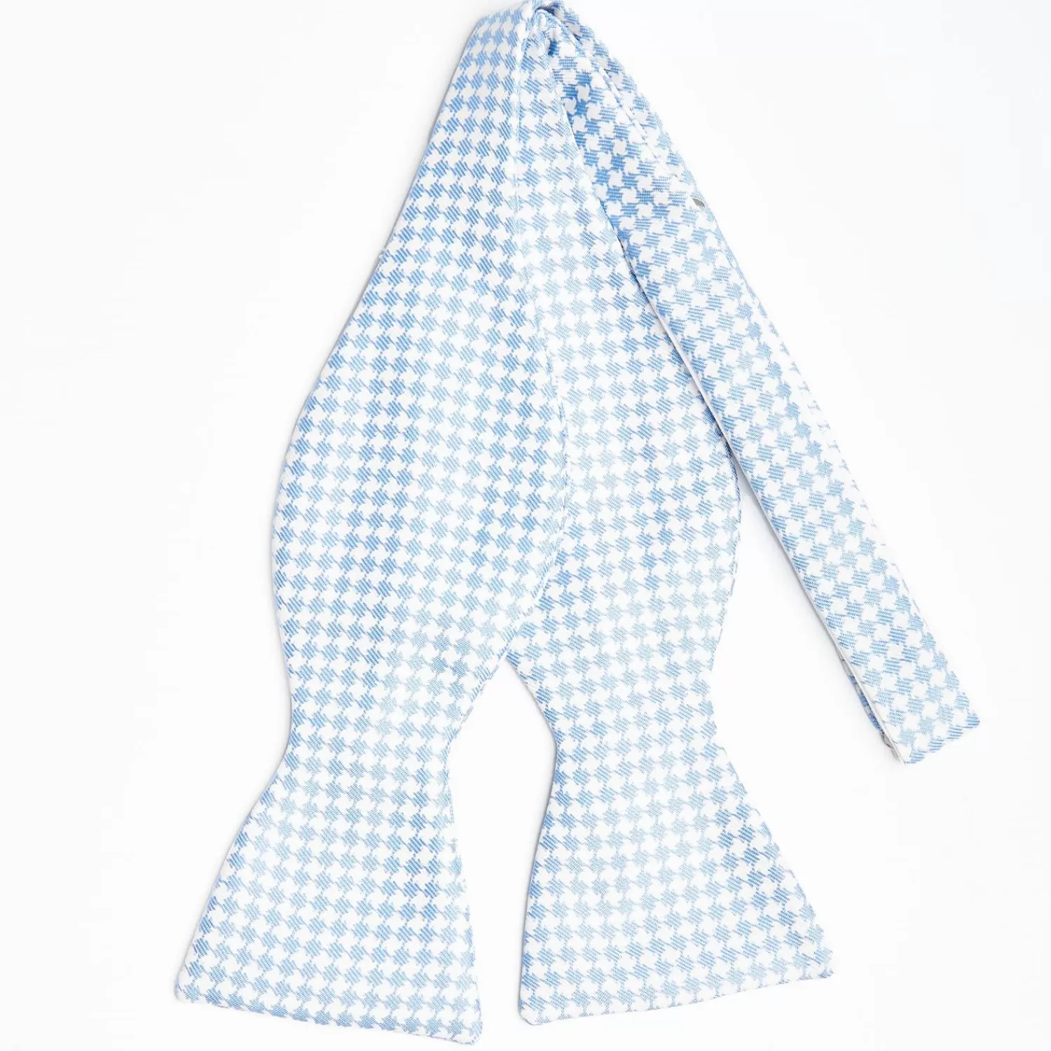 White Silk Bowtie To Self-Tie - Small Geometric Pattern>E.Marinella Cheap
