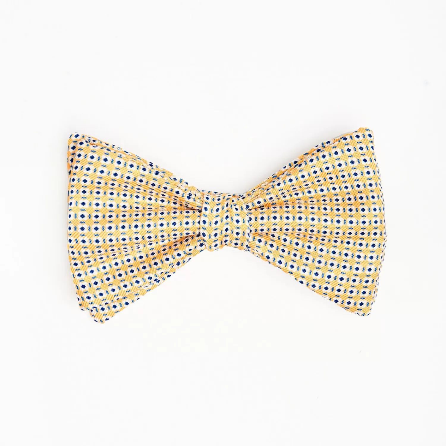 Yellow Pre-Knotted Bowtie - Small Geometric Pattern>E.Marinella Outlet
