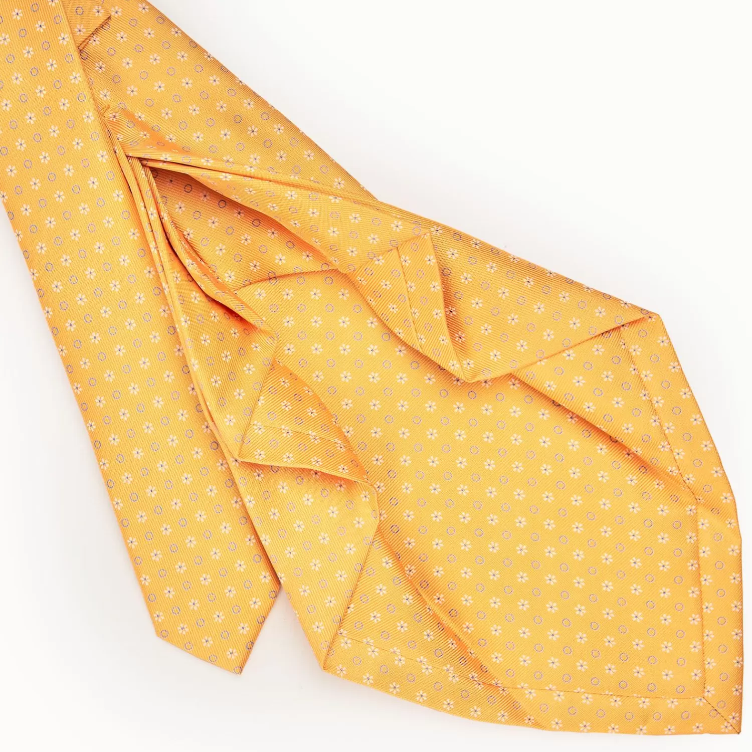 Yellow Seven-Fold Tie - Small Designs>E.Marinella Store