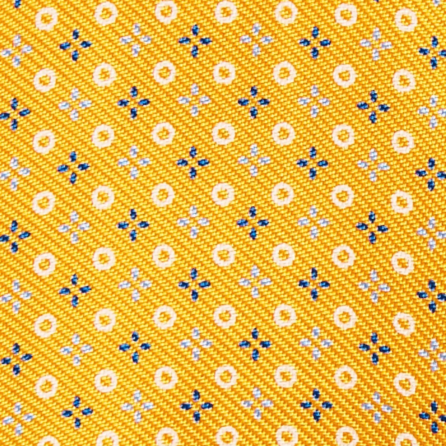 Yellow Silk Bowtie To Self-Tie - Small Flower Pattern>E.Marinella Fashion